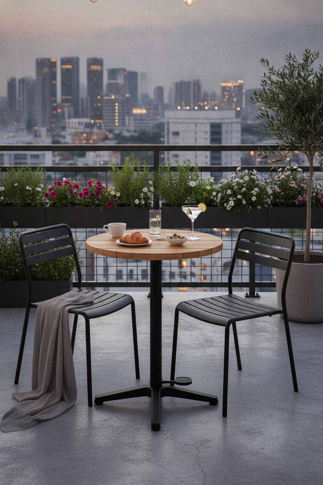 adjustable height cafe tables