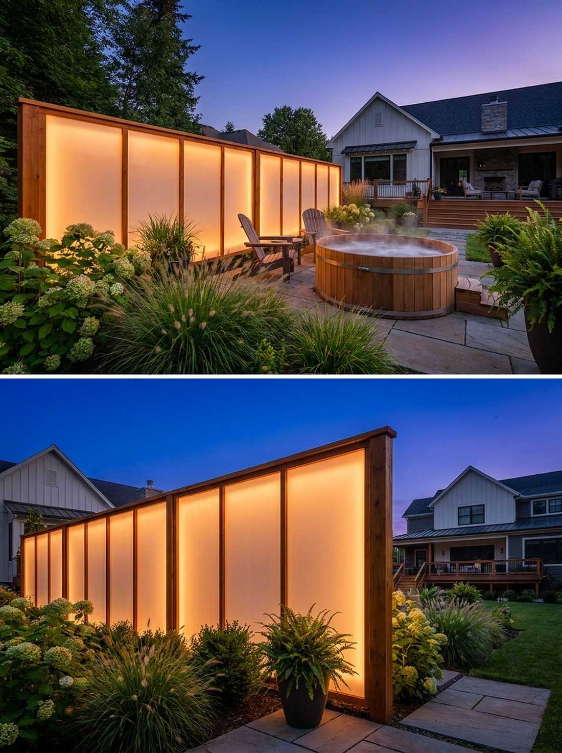 backlit translucent panels