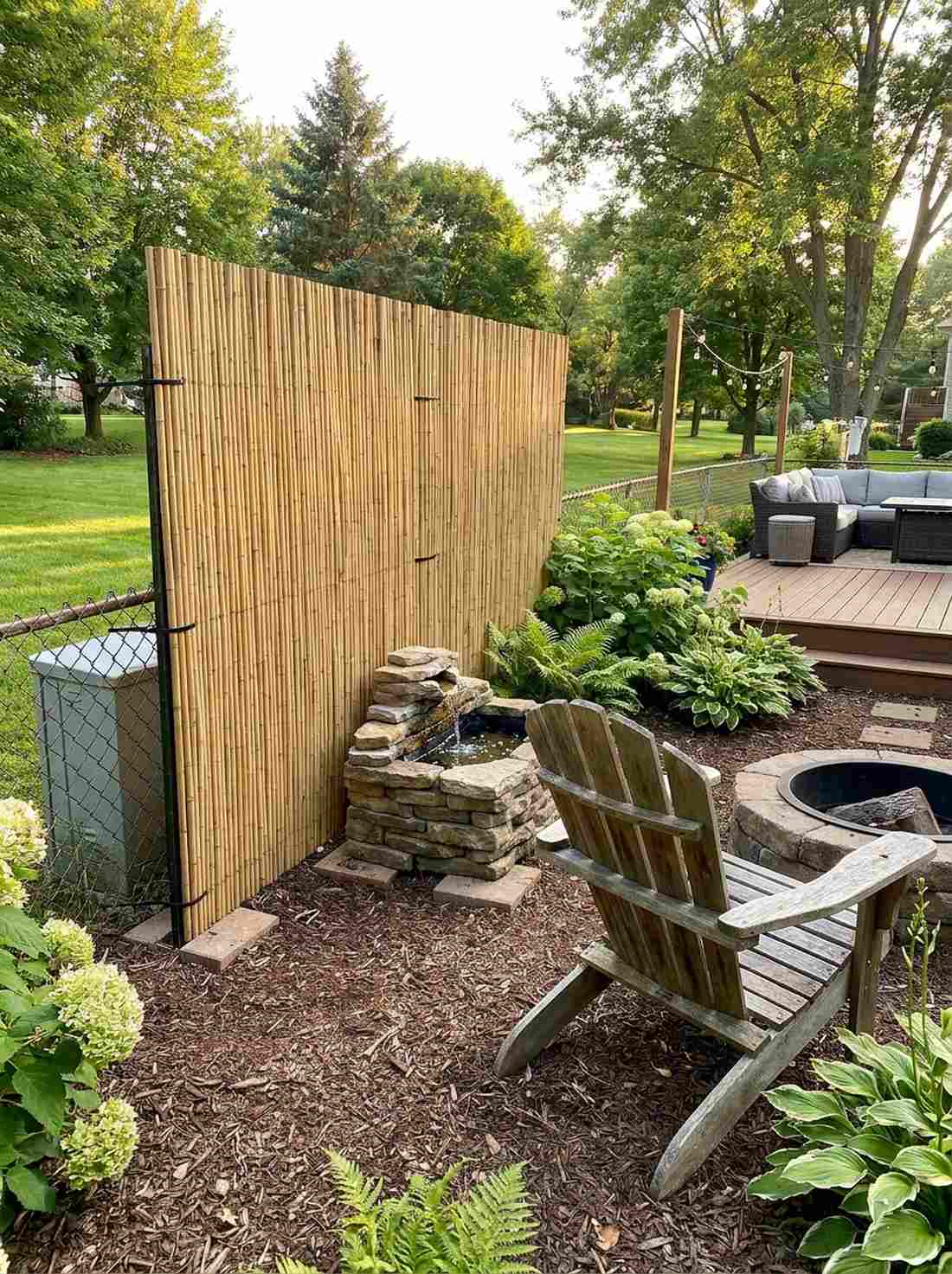 bamboo fence backdrop