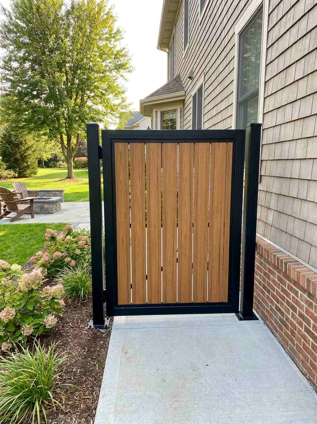 composite and steel combination gate