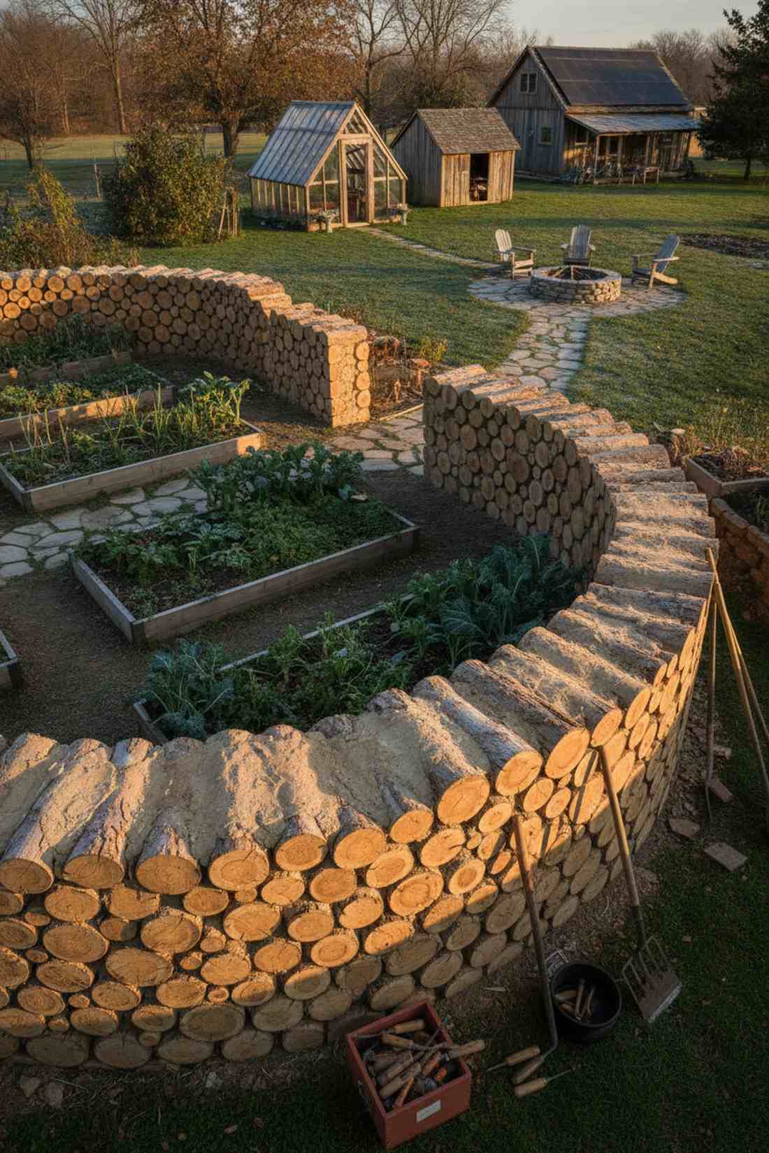 cordwood masonry walls