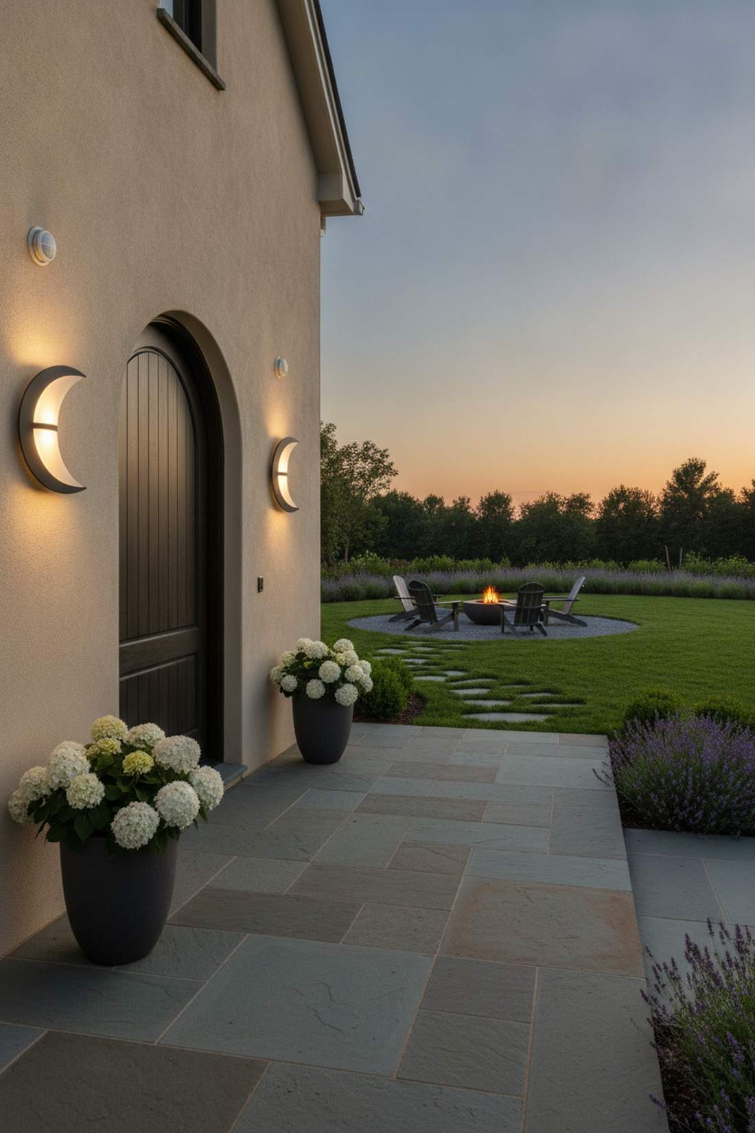 crescent moon wall sconces
