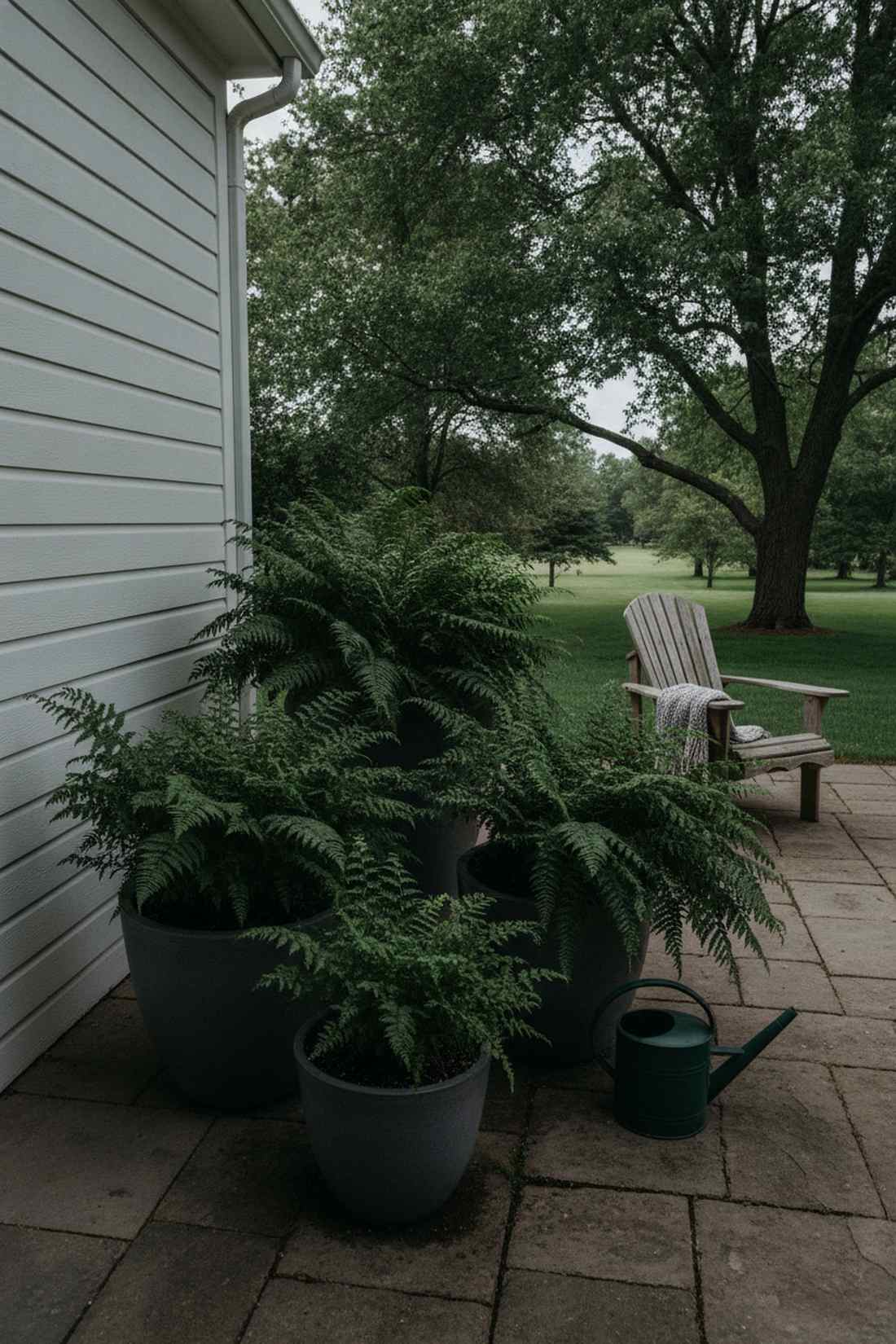 fern collection in shadow
