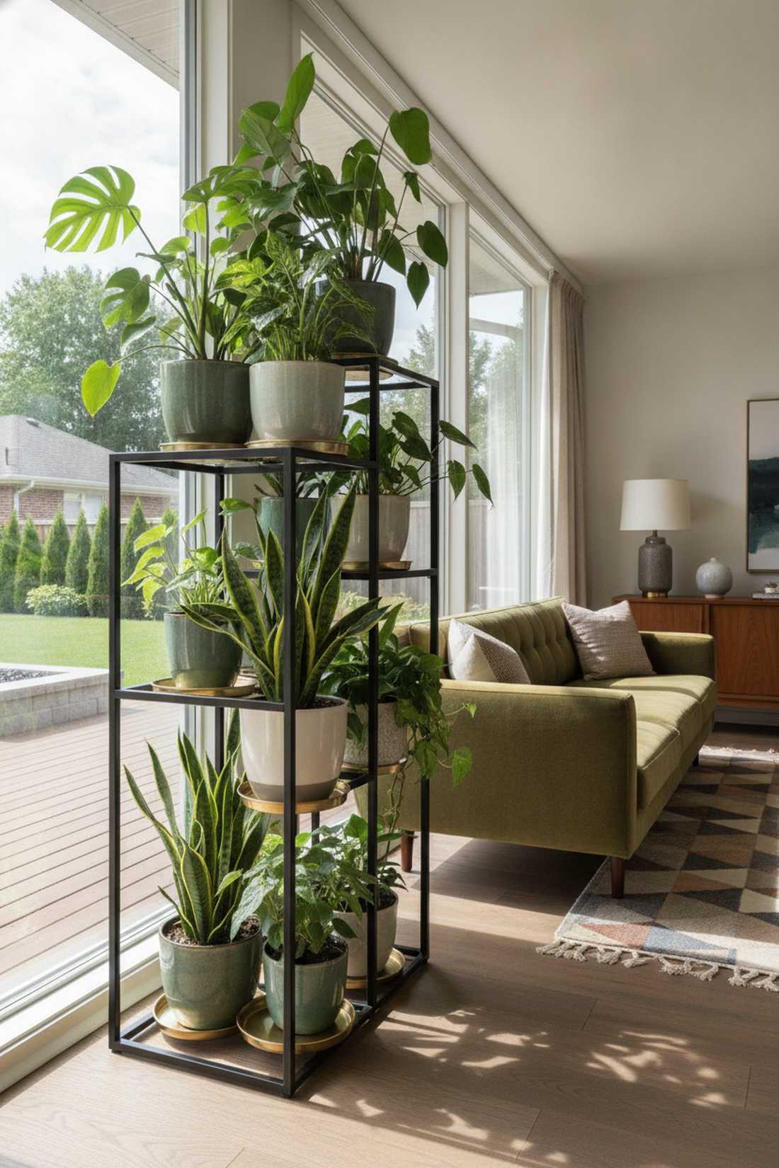 hanging clay pot column