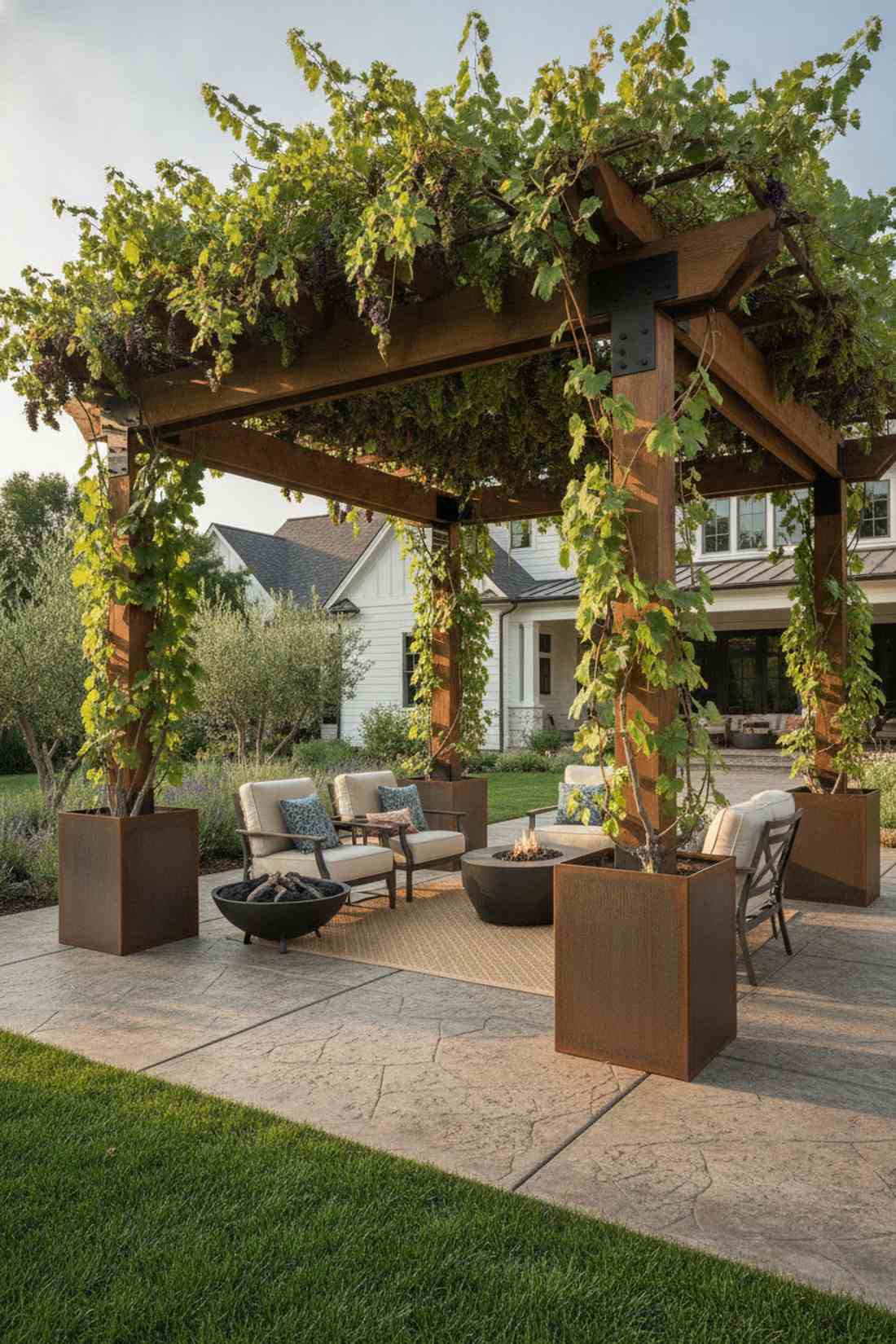 lean to trellis wall