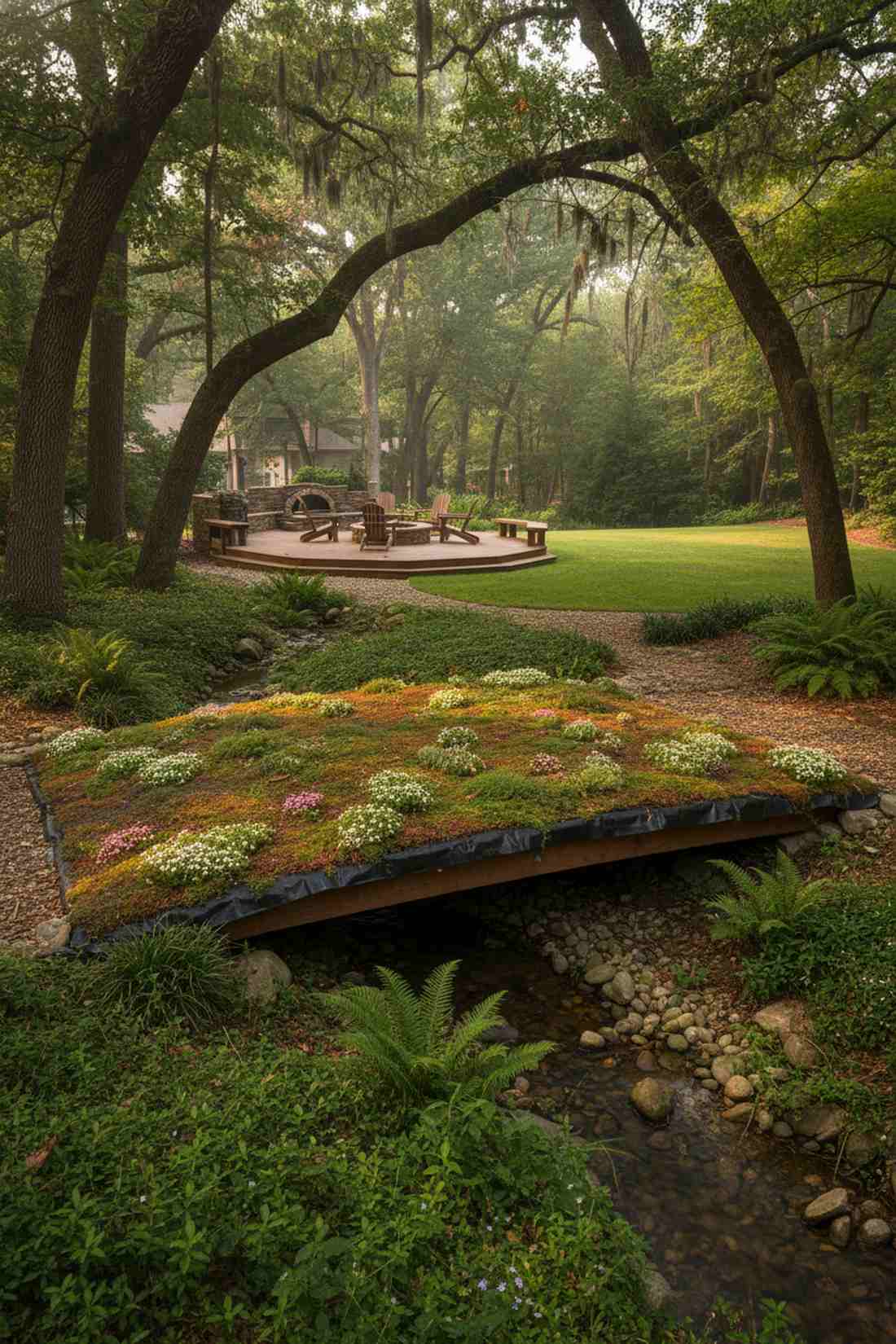 living roof bridge