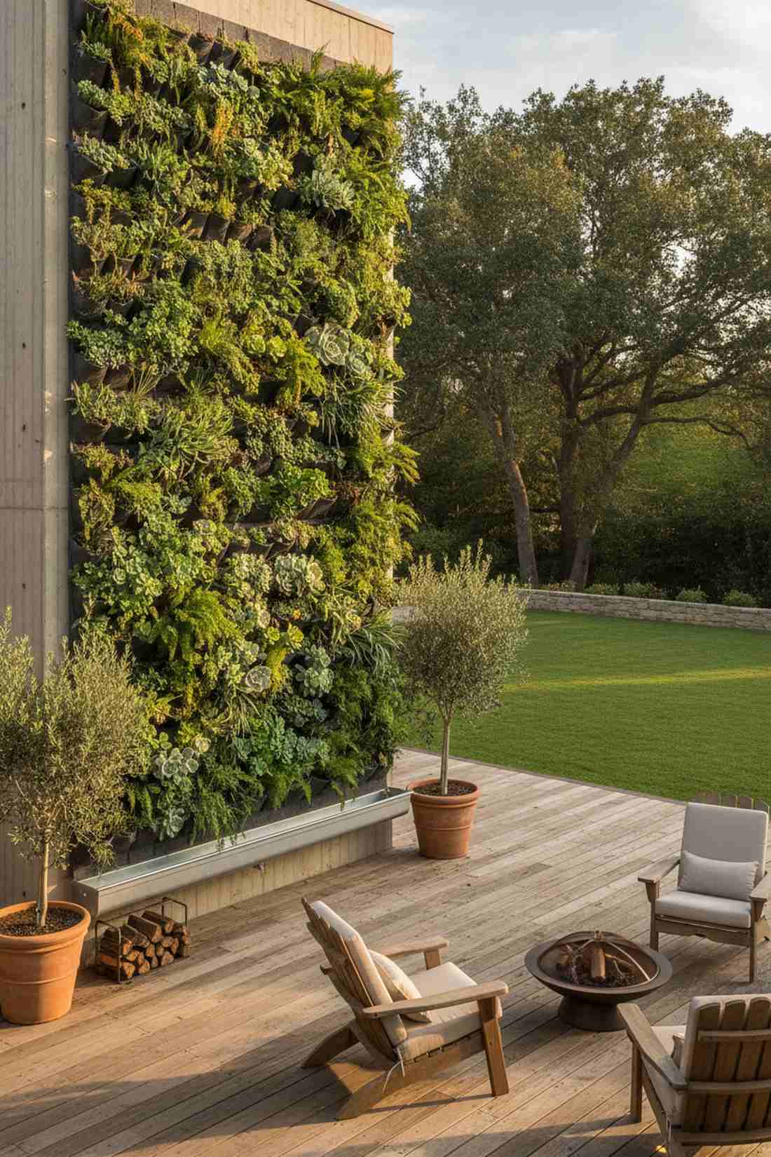 living wall panel backdrop
