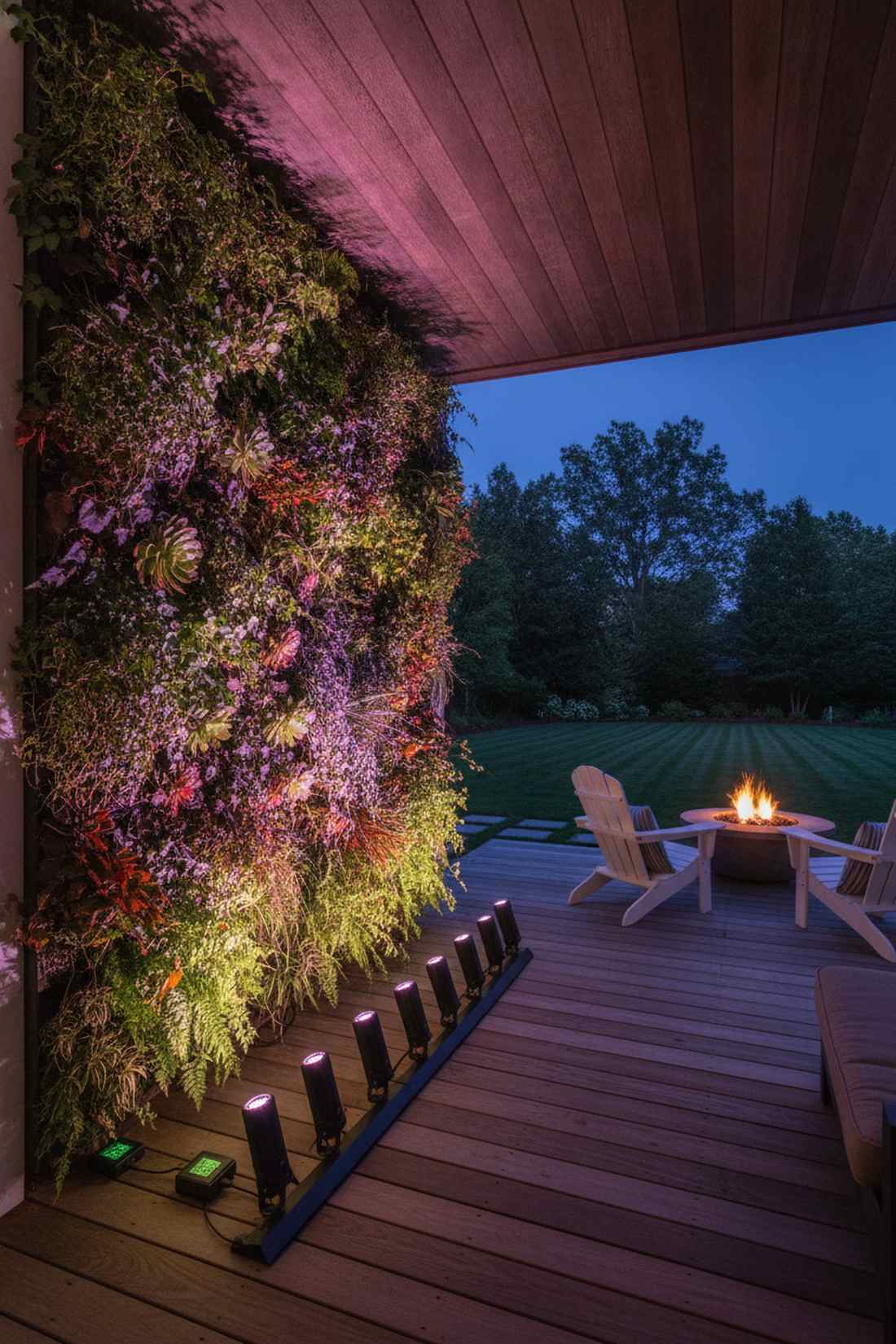 living wall uplighting