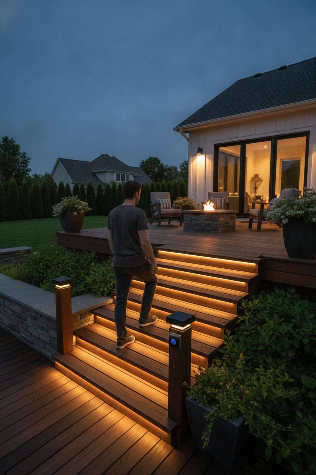 motion activated stair lighting