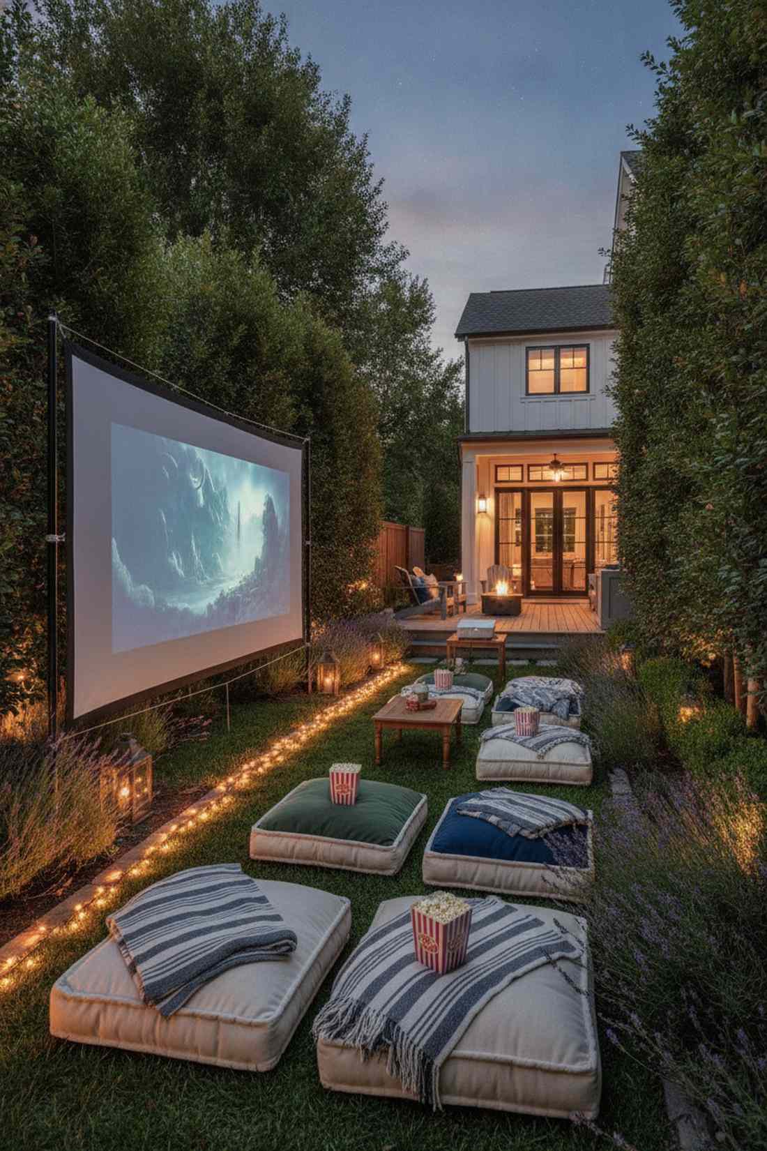 movie night in the garden