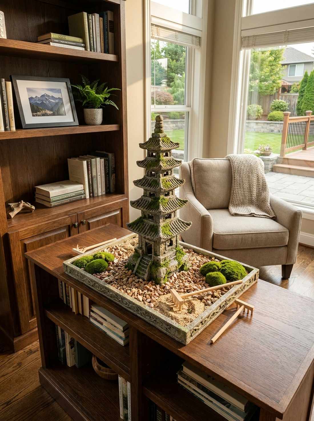 pagoda temple centerpiece