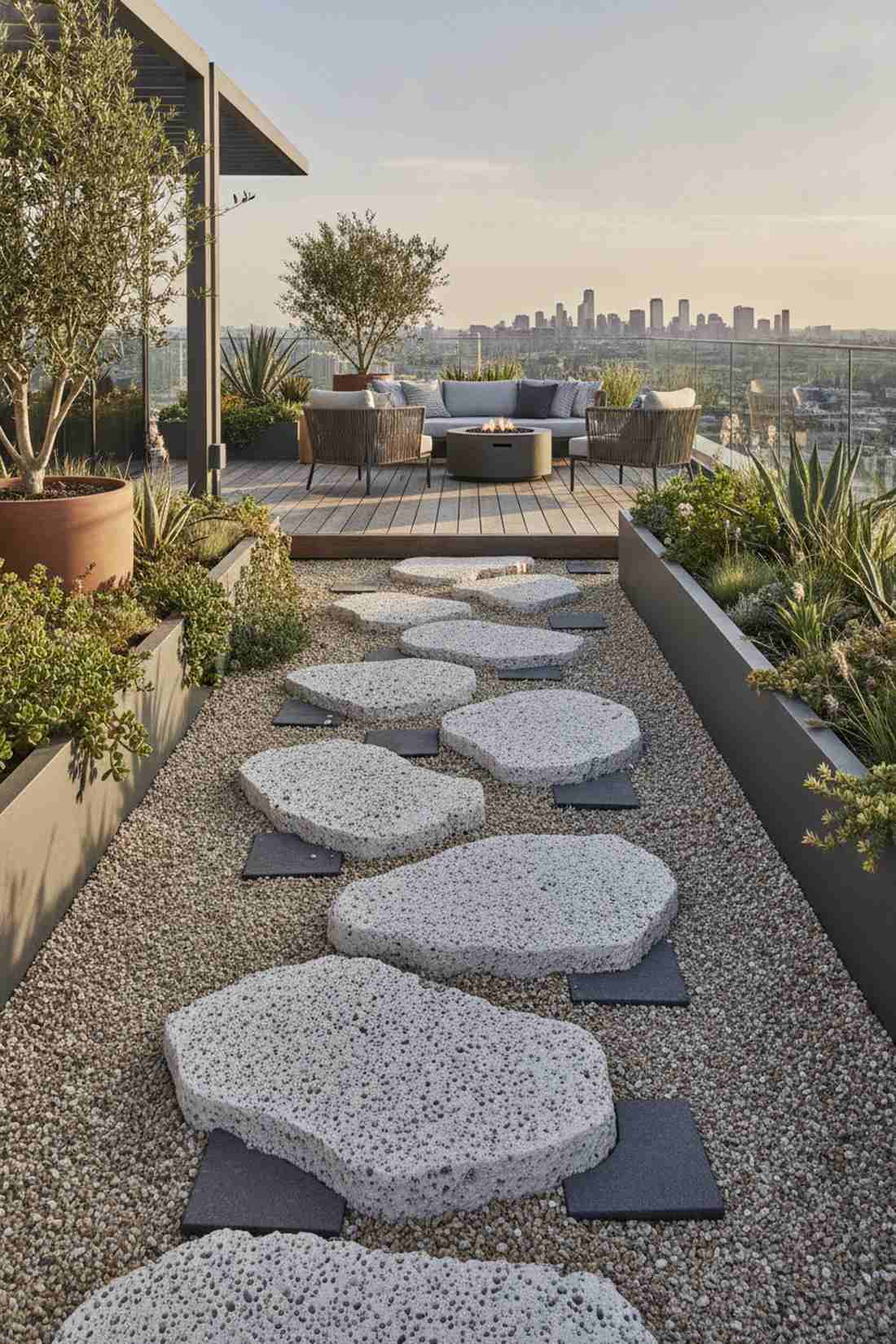pumice stepping stones for lightweight installation