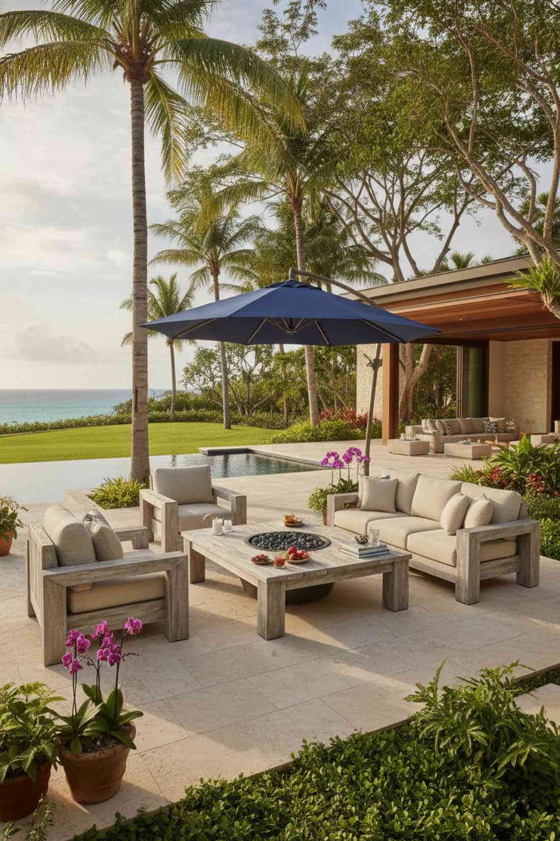 teak deep seating