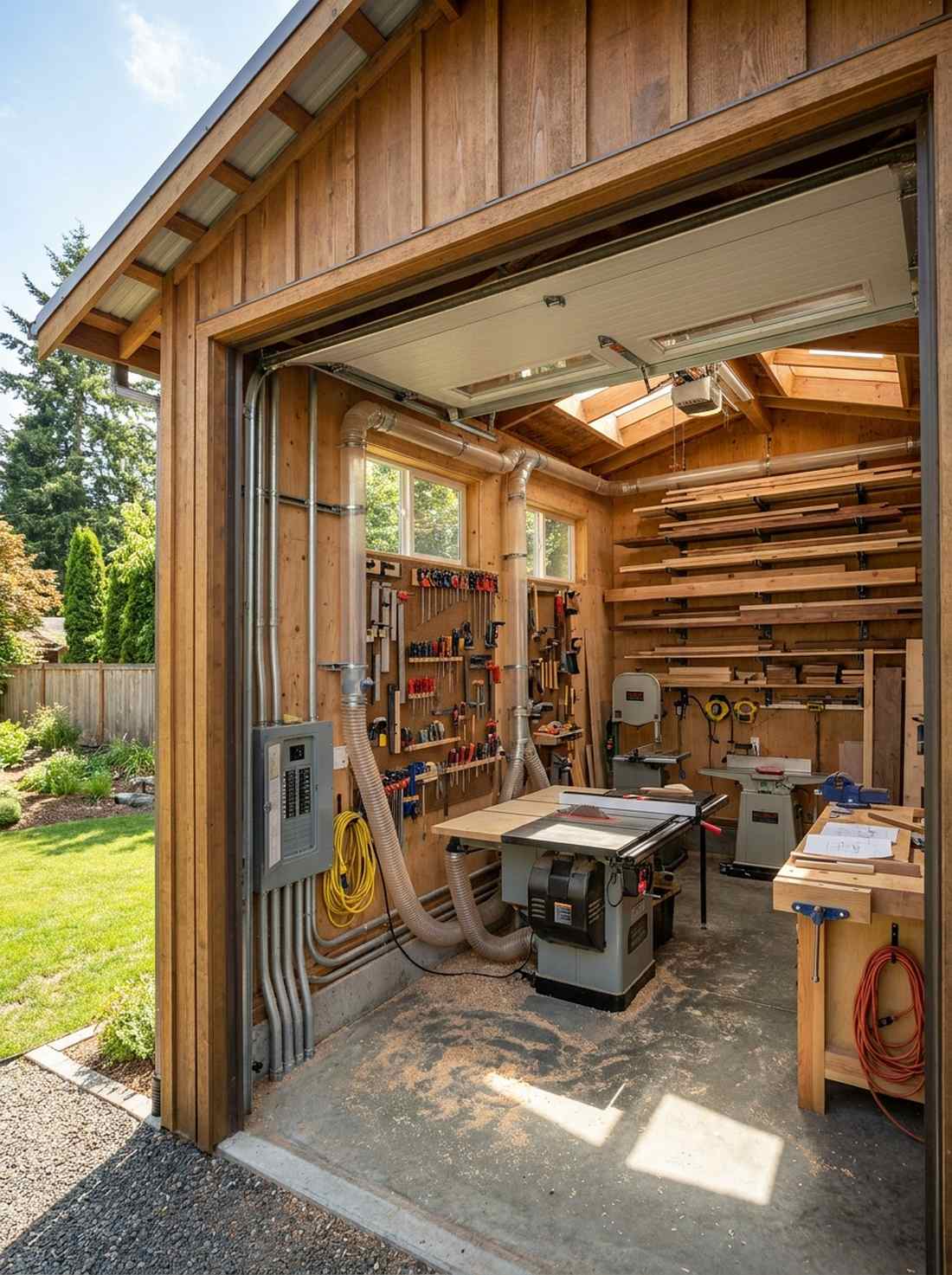 woodworking workshop shed