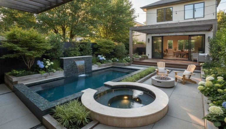 204 small garden with pool vertical
