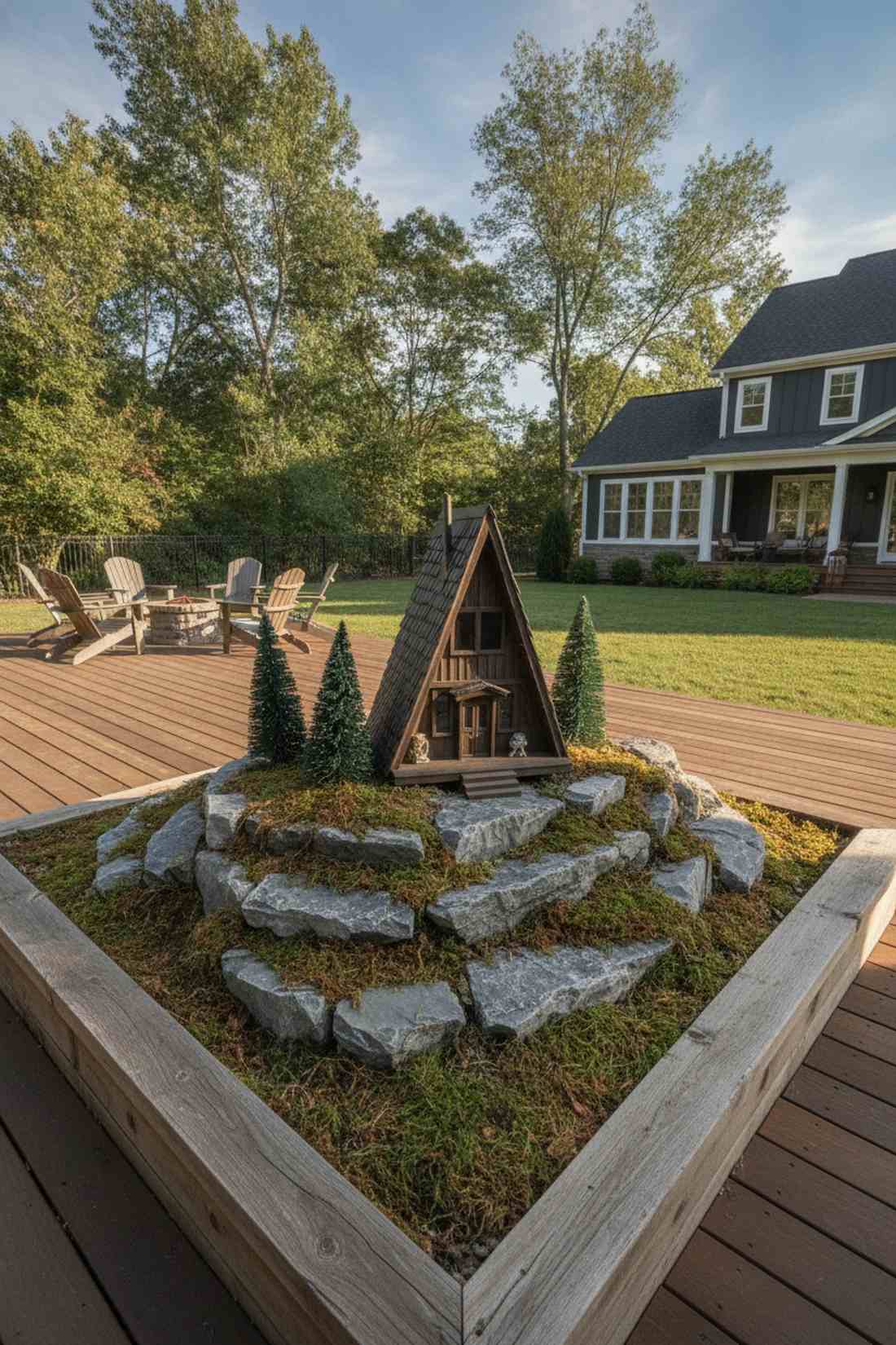 a frame alpine cabin