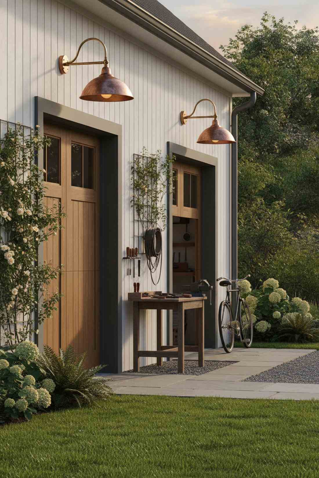 antique copper railroad sconces