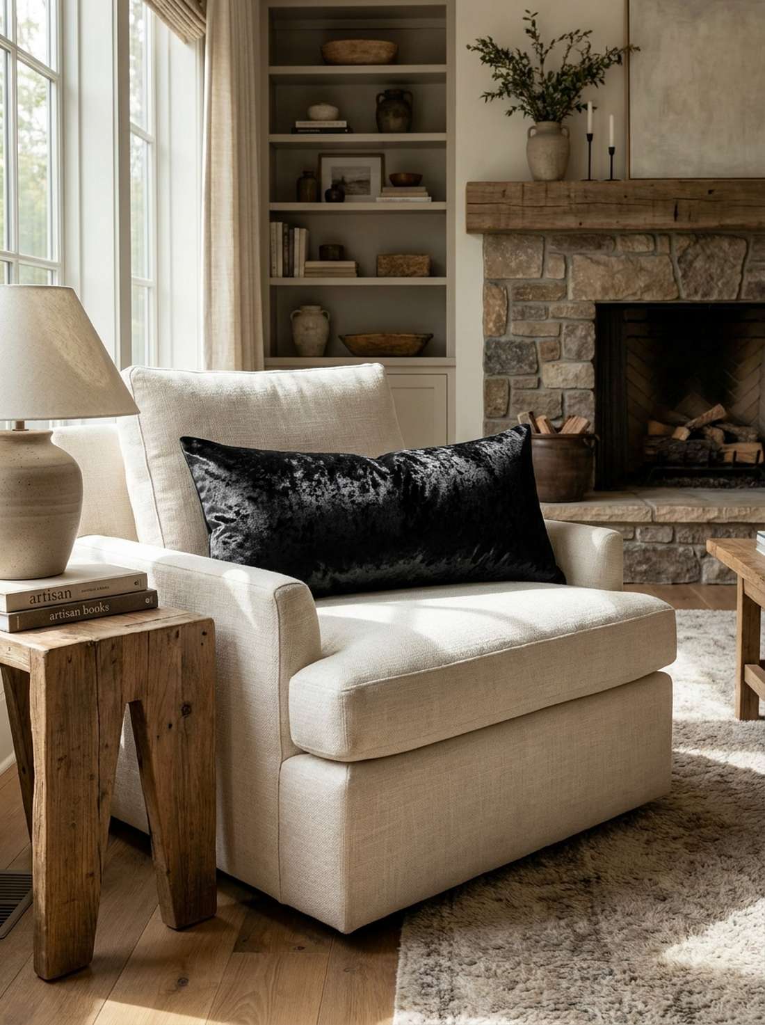black velvet lumbar pillows