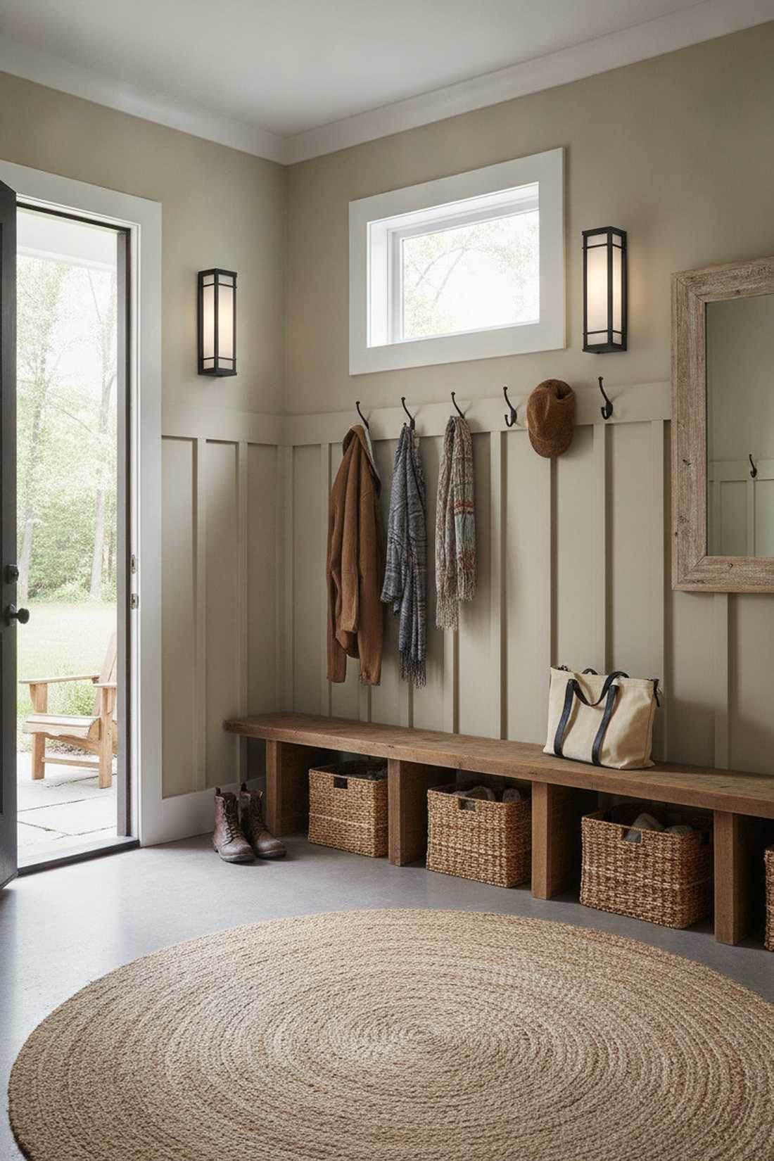 board batten wall lights
