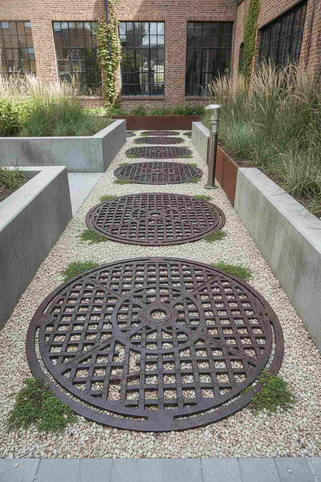 cast iron grate stepping