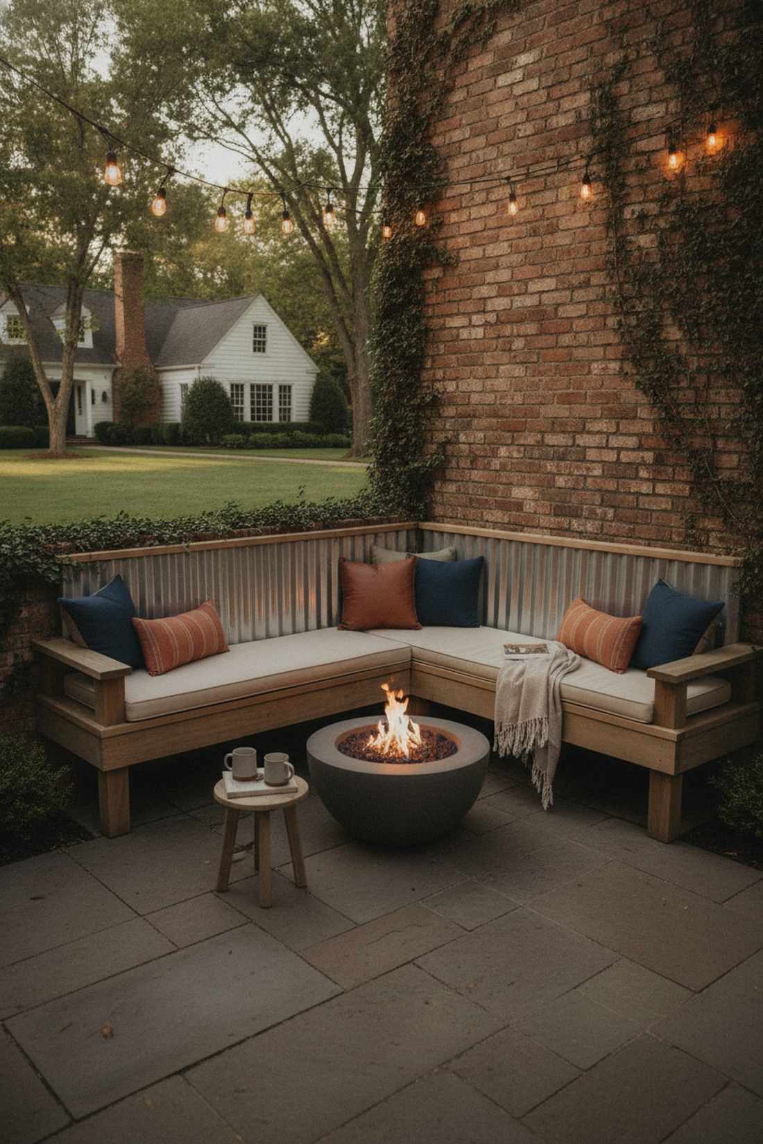 corner nook fire feature
