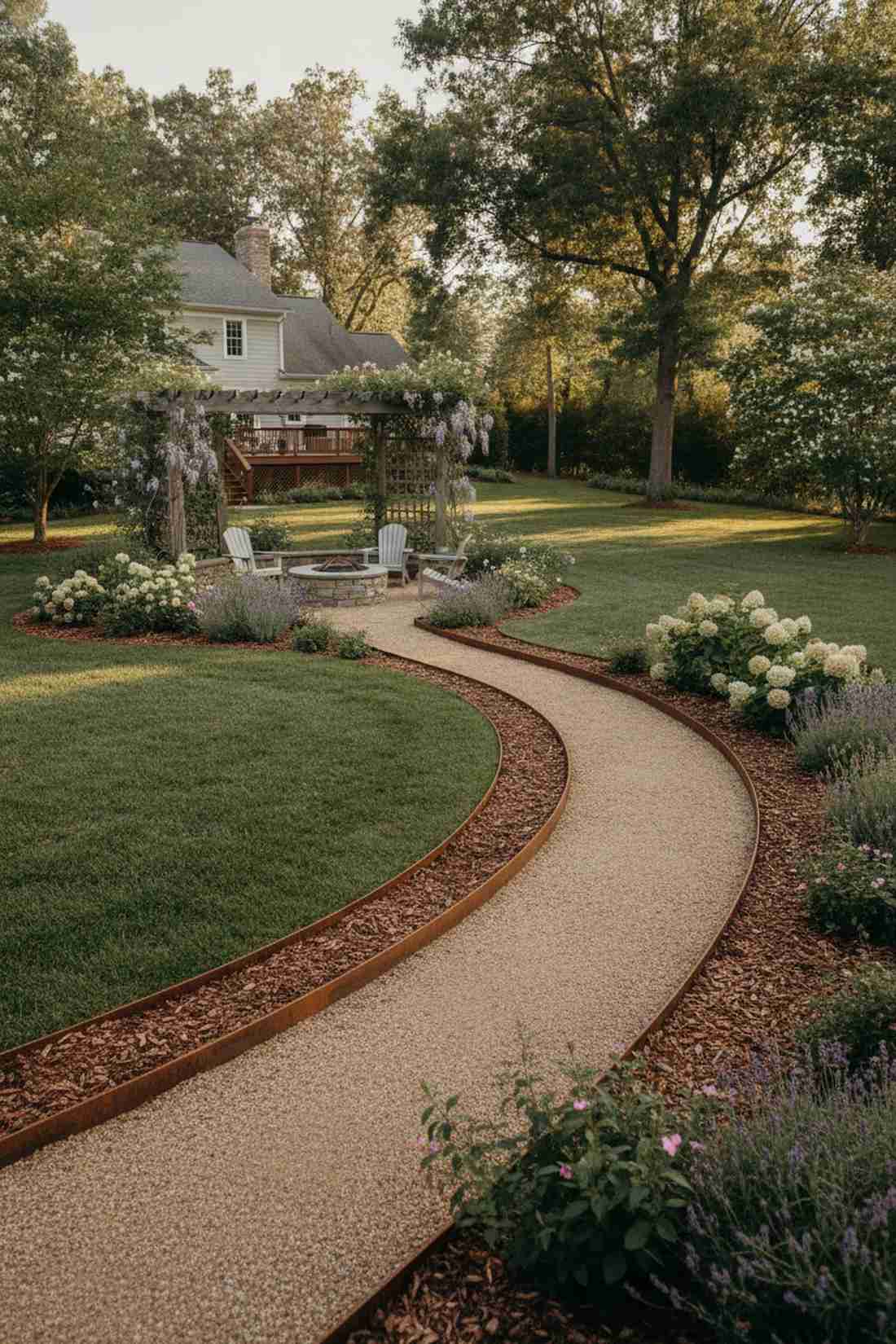 curved pathway borders