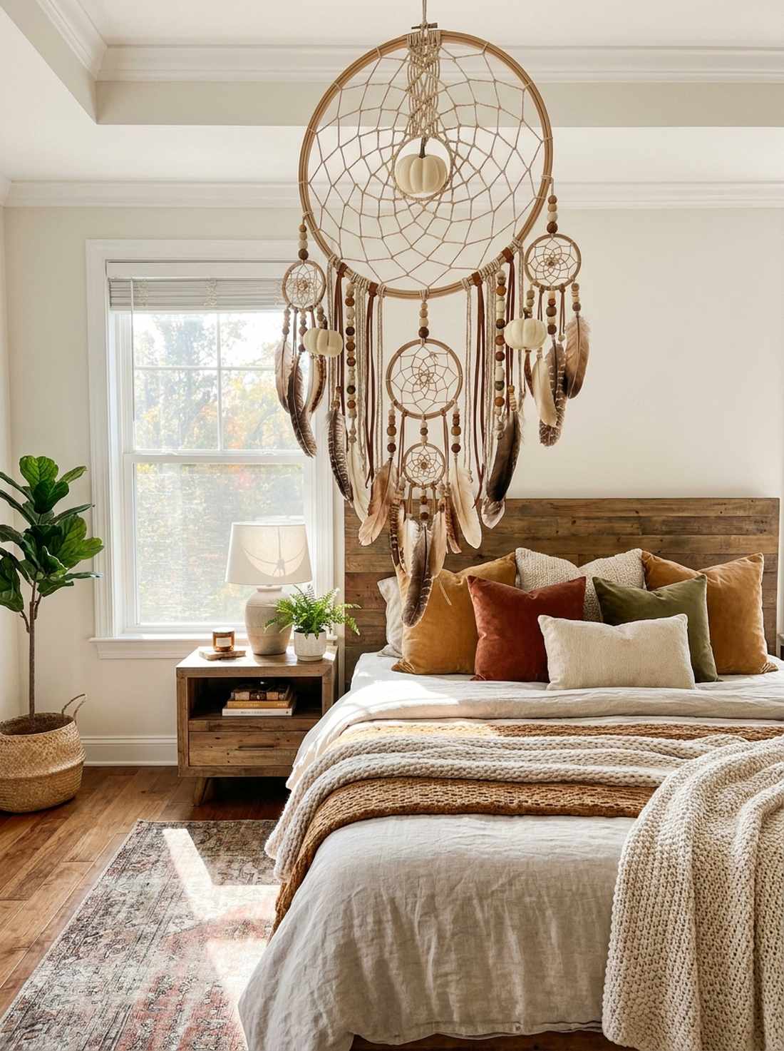 dreamcatcher pumpkin wall hangings