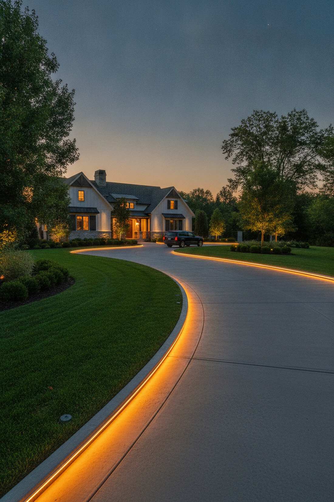 driveway edge delineation