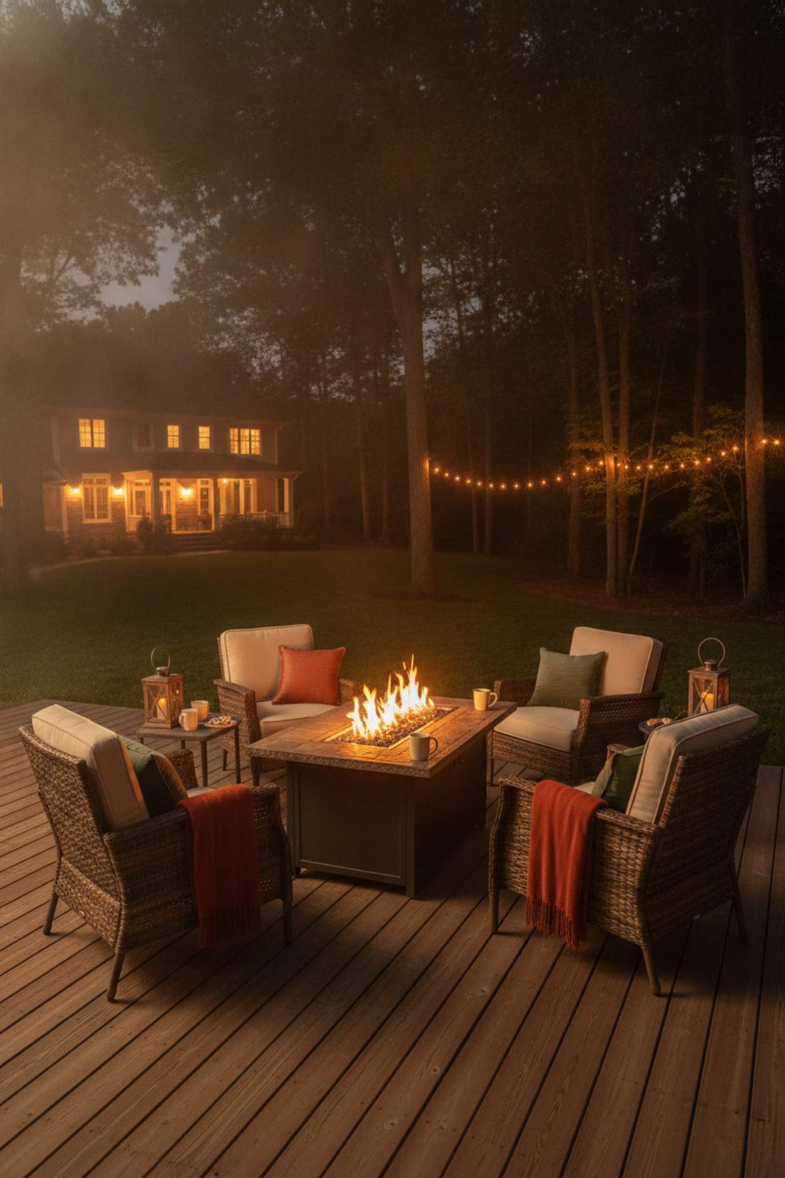 fire pit conversation set