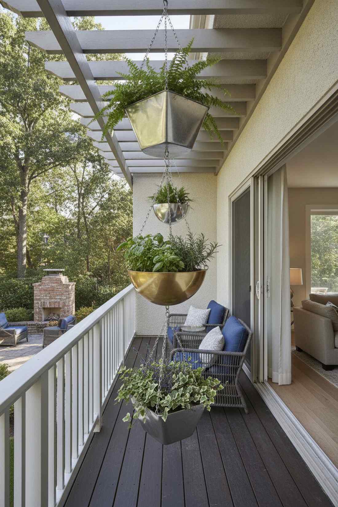 hanging chain planters