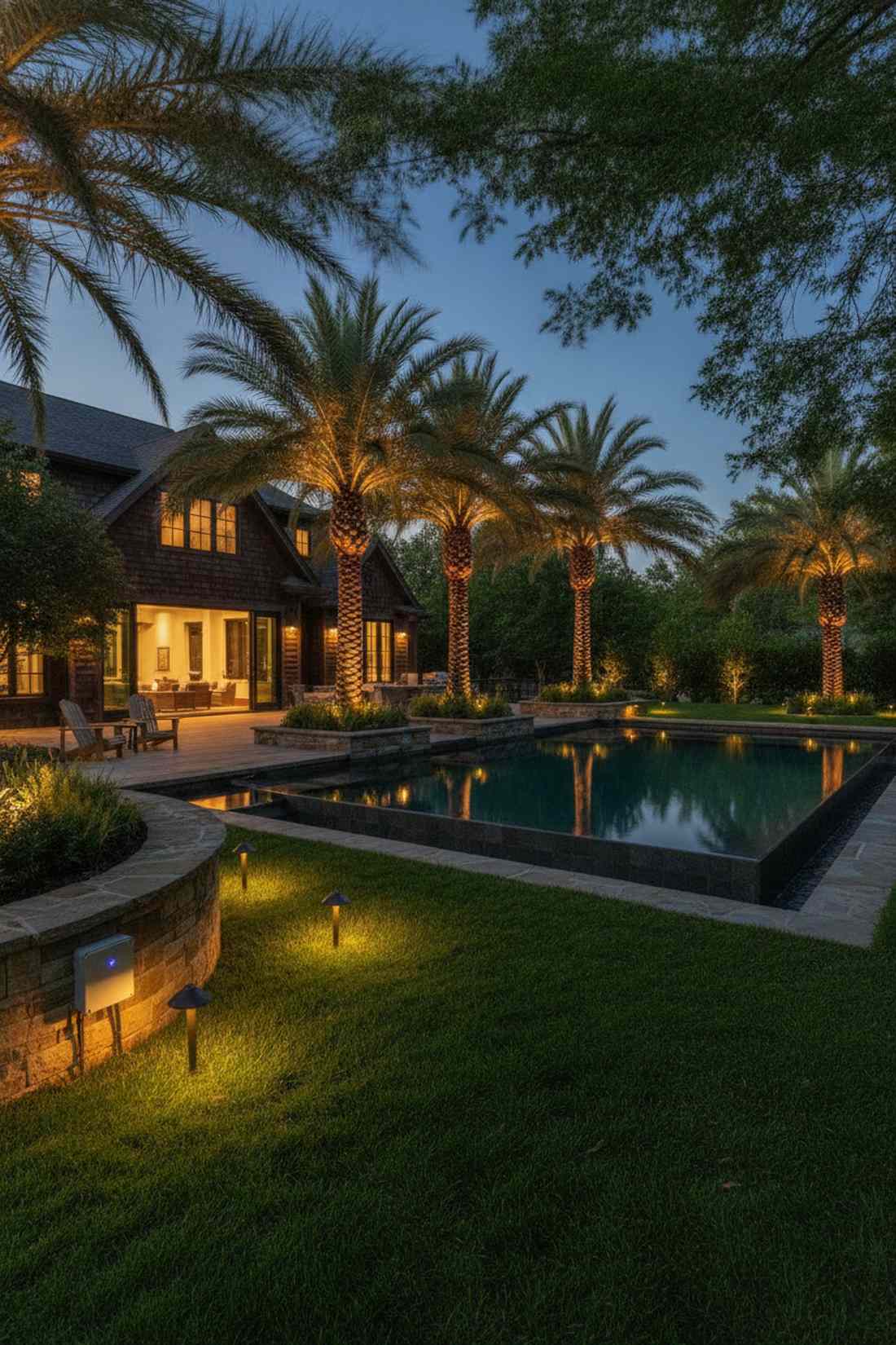 landscape uplighting integration