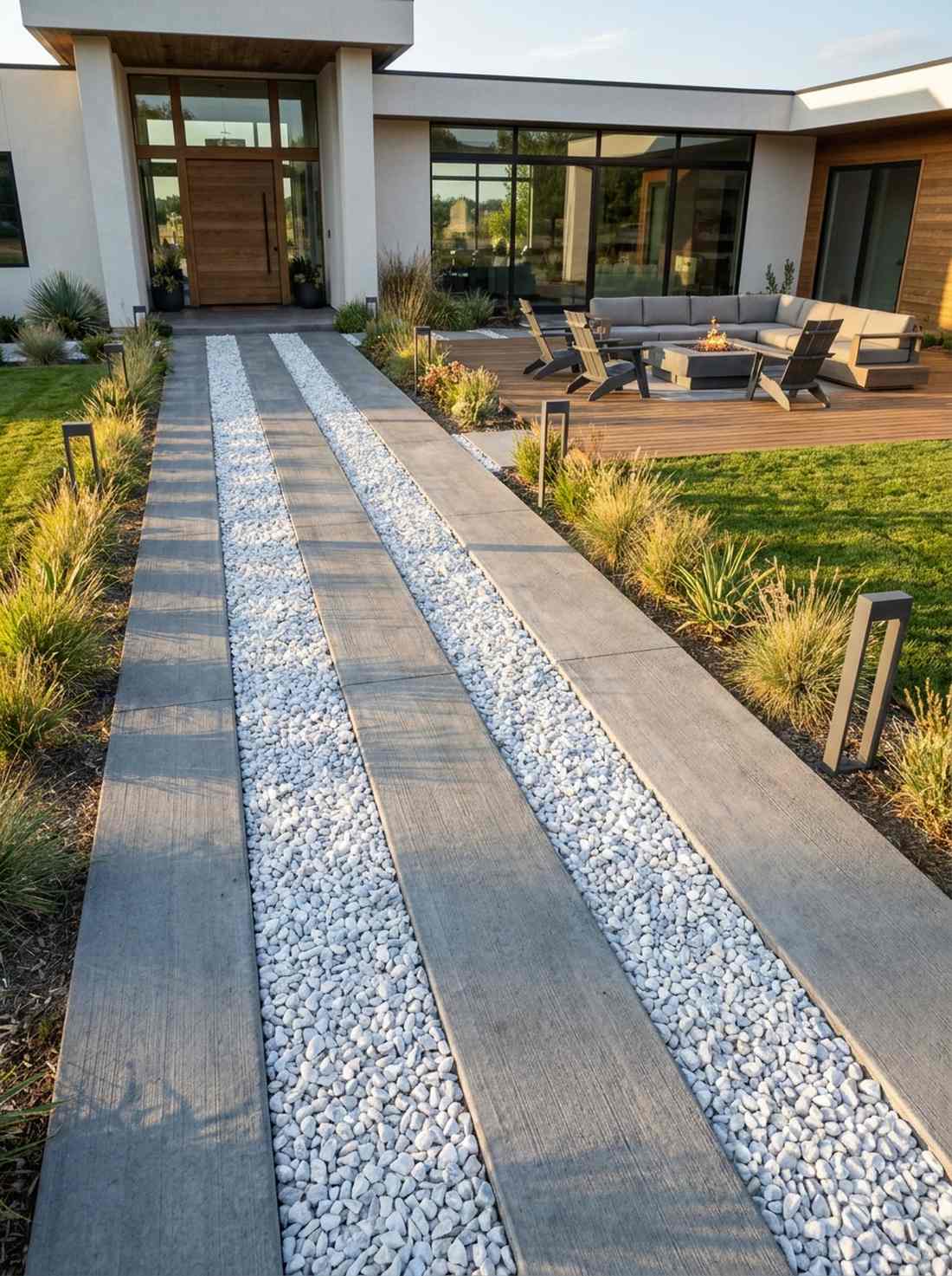 linear strip walkway