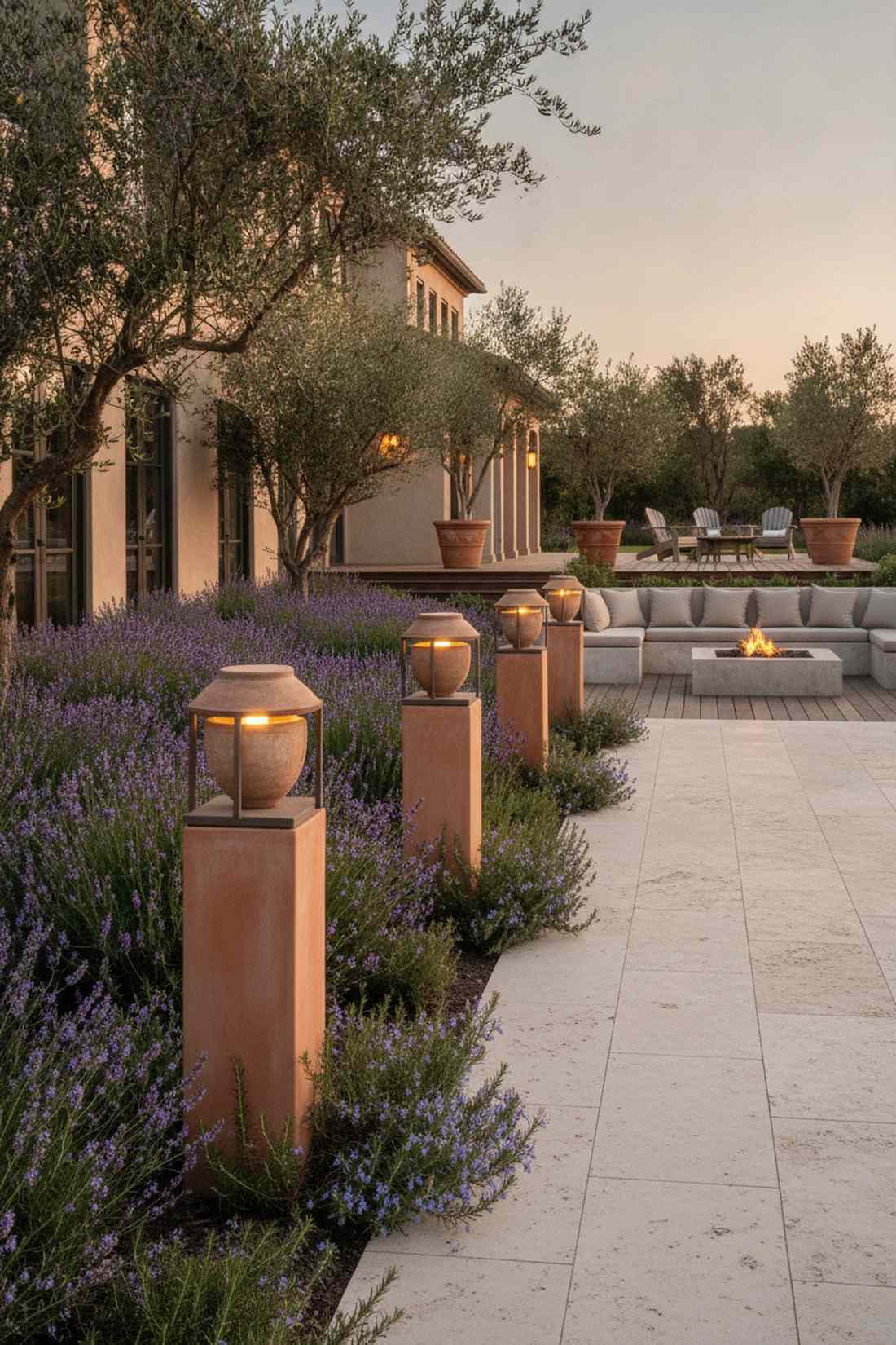 mediterranean terracotta posts