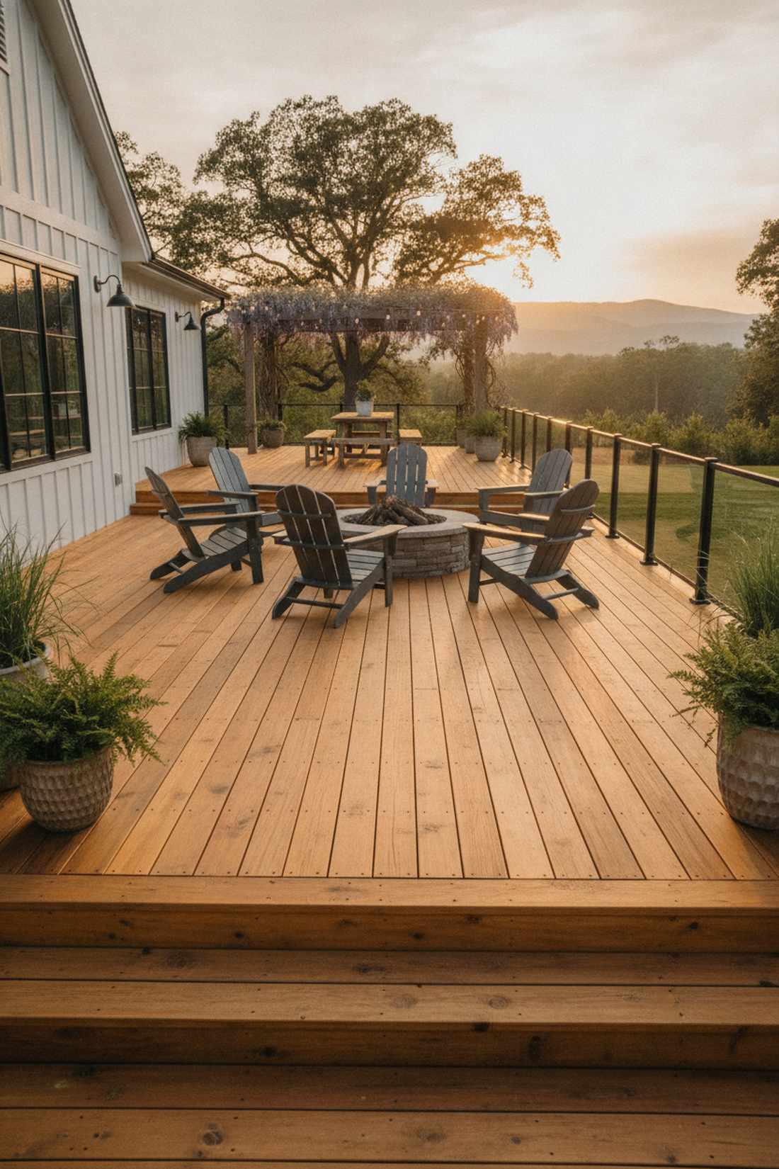 mixed width decking