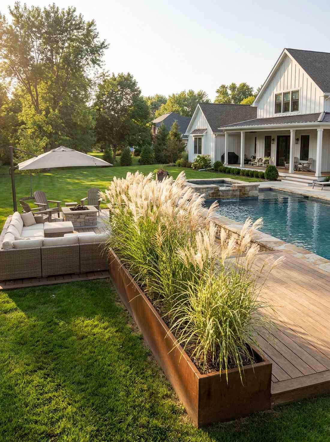 ornamental grass screen