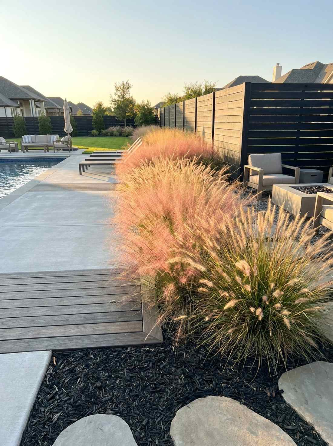 ornamental grass waves for movement