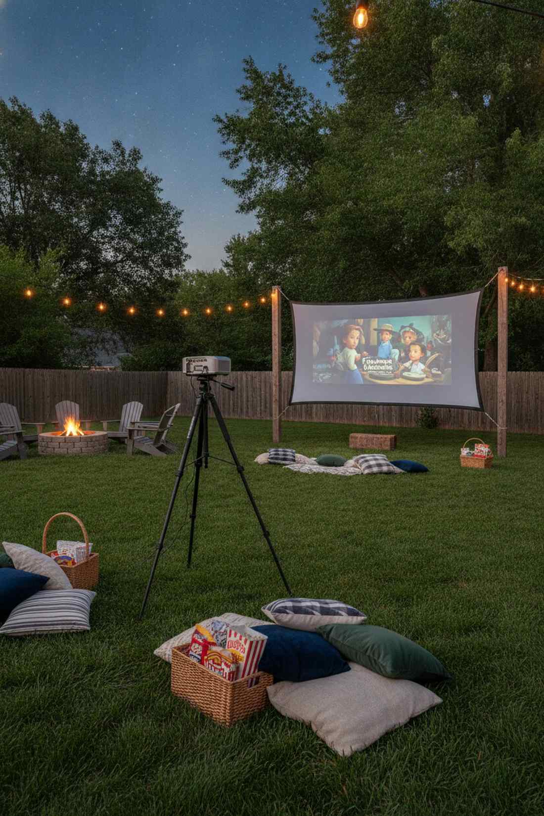 outdoor movie screen