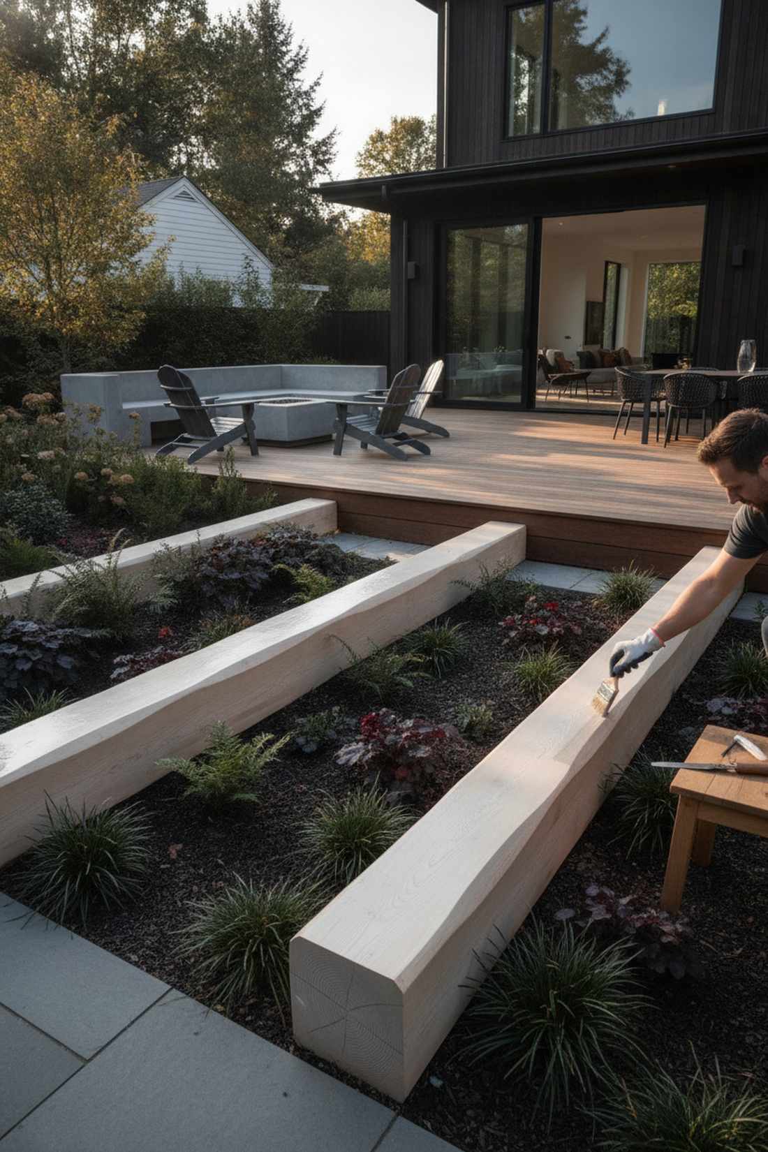 peeled log contemporary