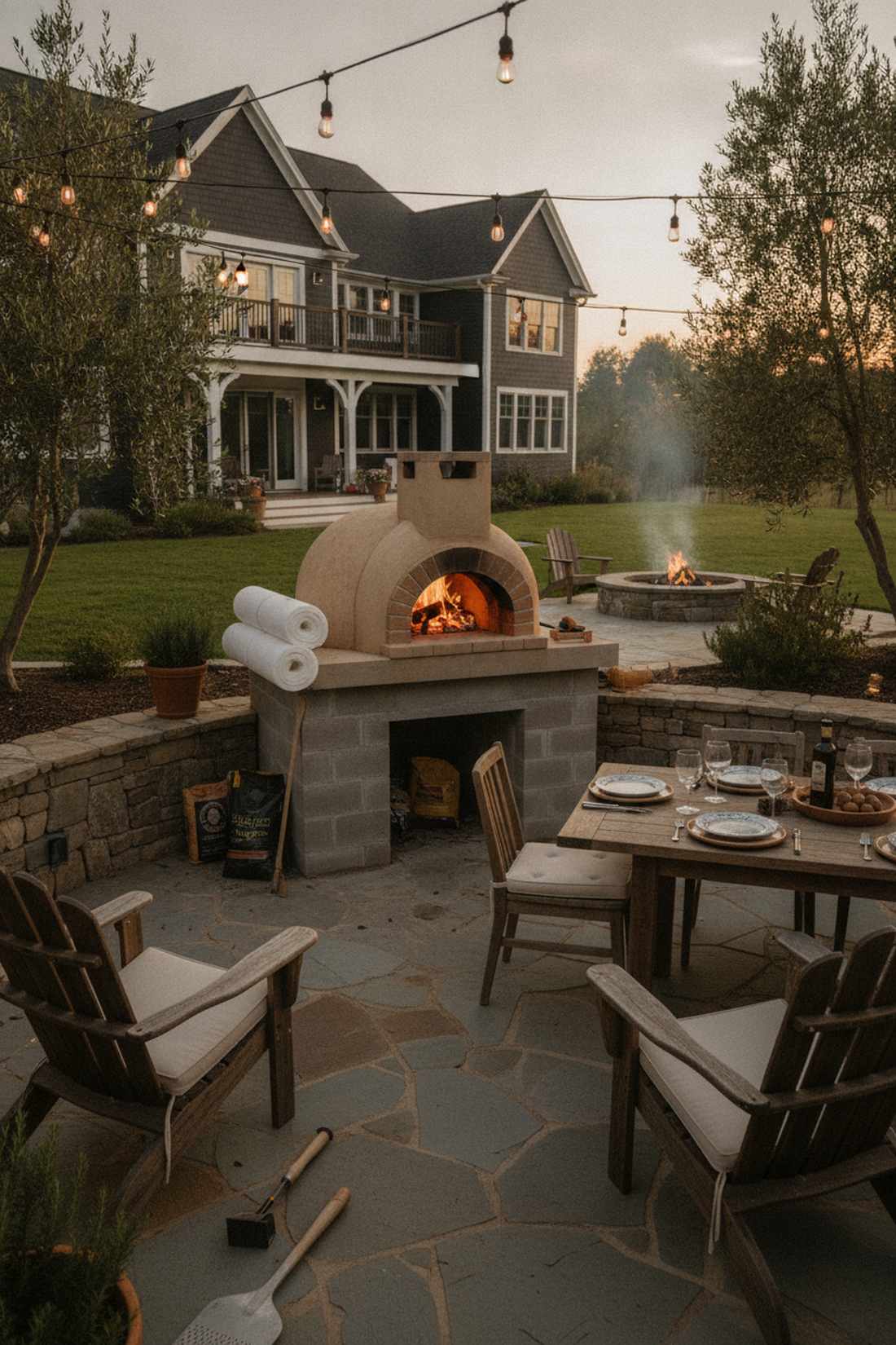 pizza oven courtyards