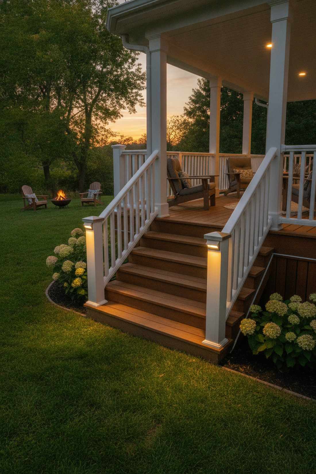 post mounted step downlights