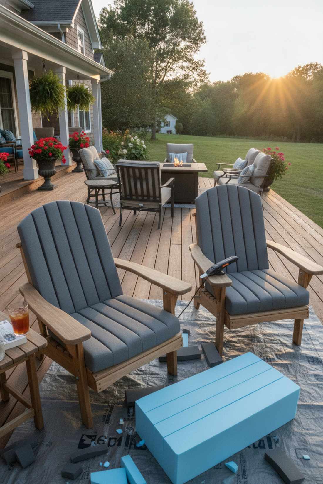 pressure relief channeled foam seats