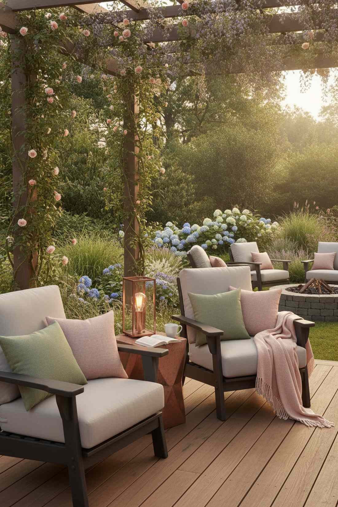 sage green and blush pink softness