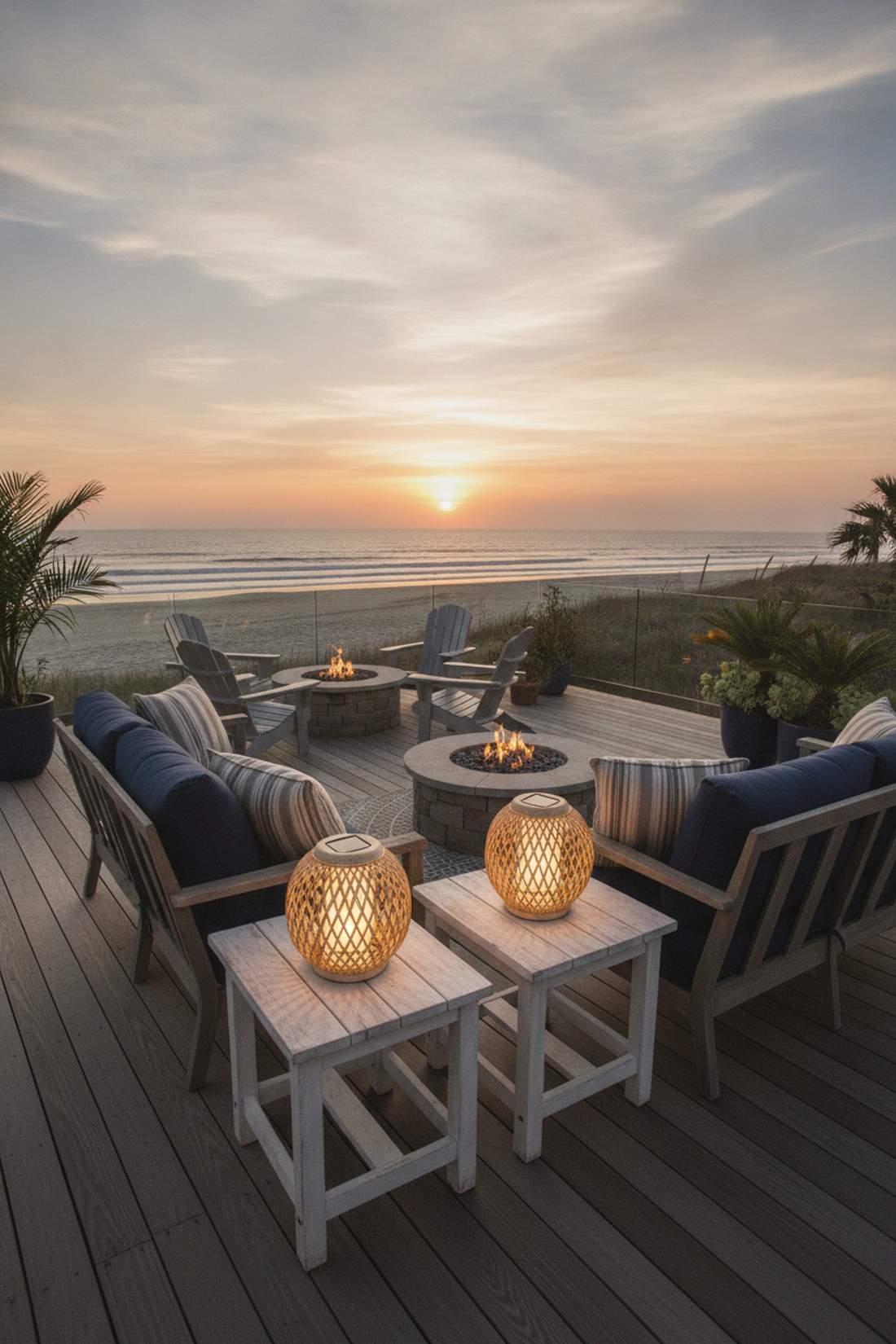 solar table lamp accents