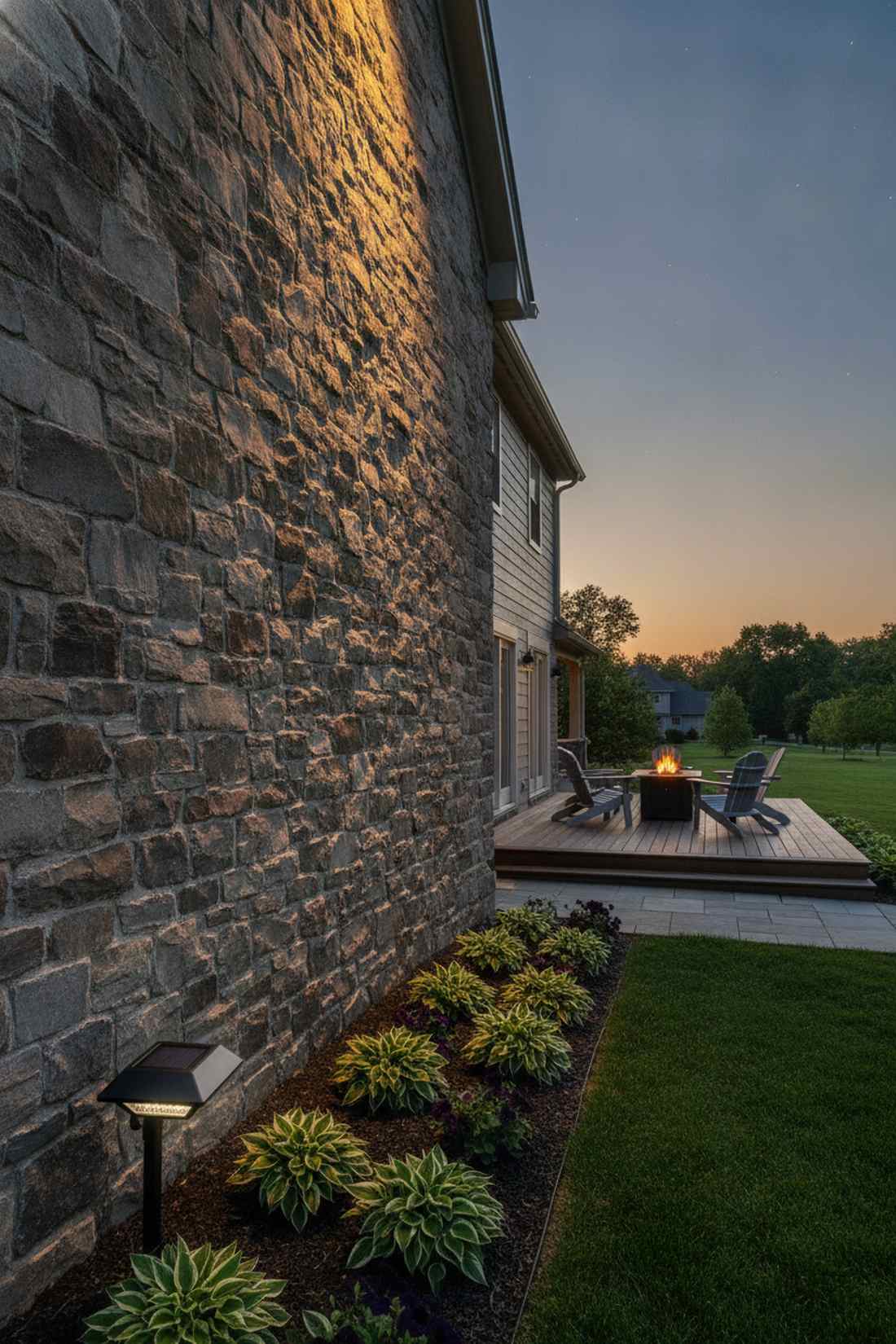 solar wall washer uplight