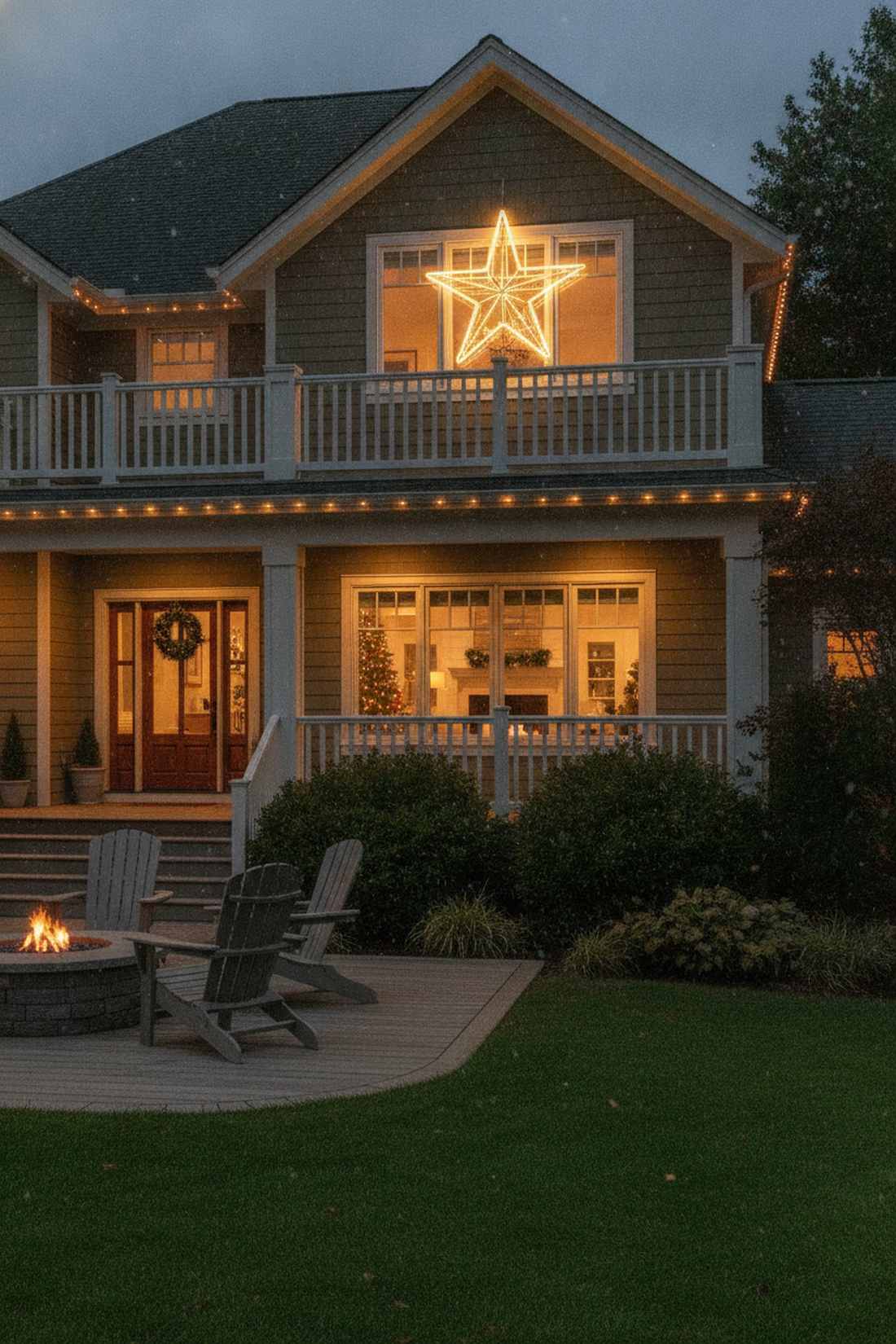 star and motif window displays