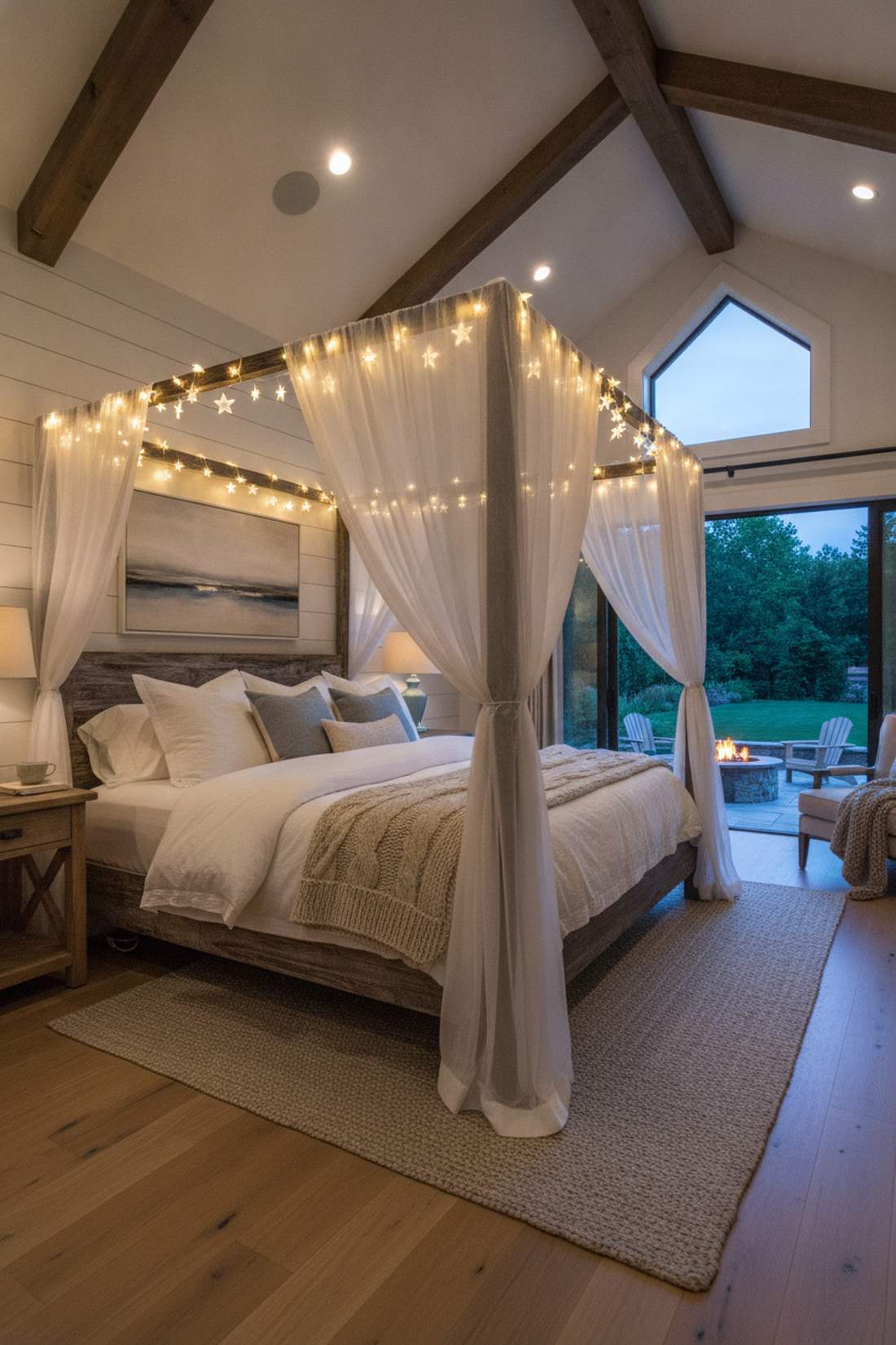 star canopy bed frame