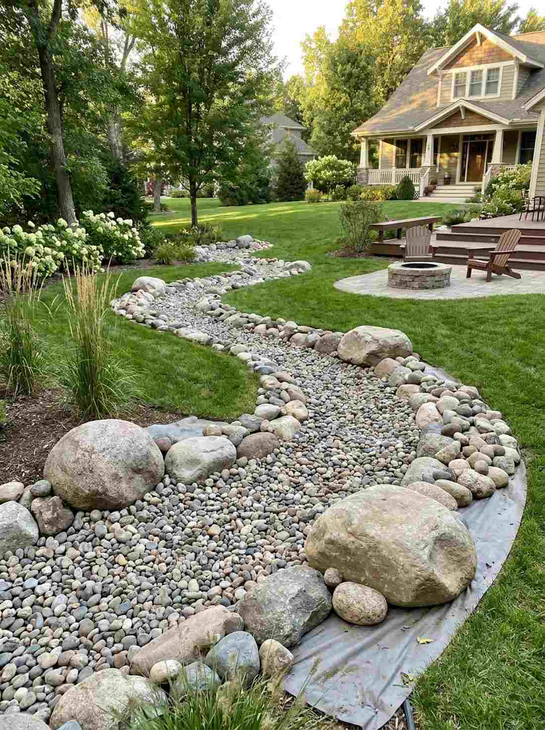 stream bed boulder course