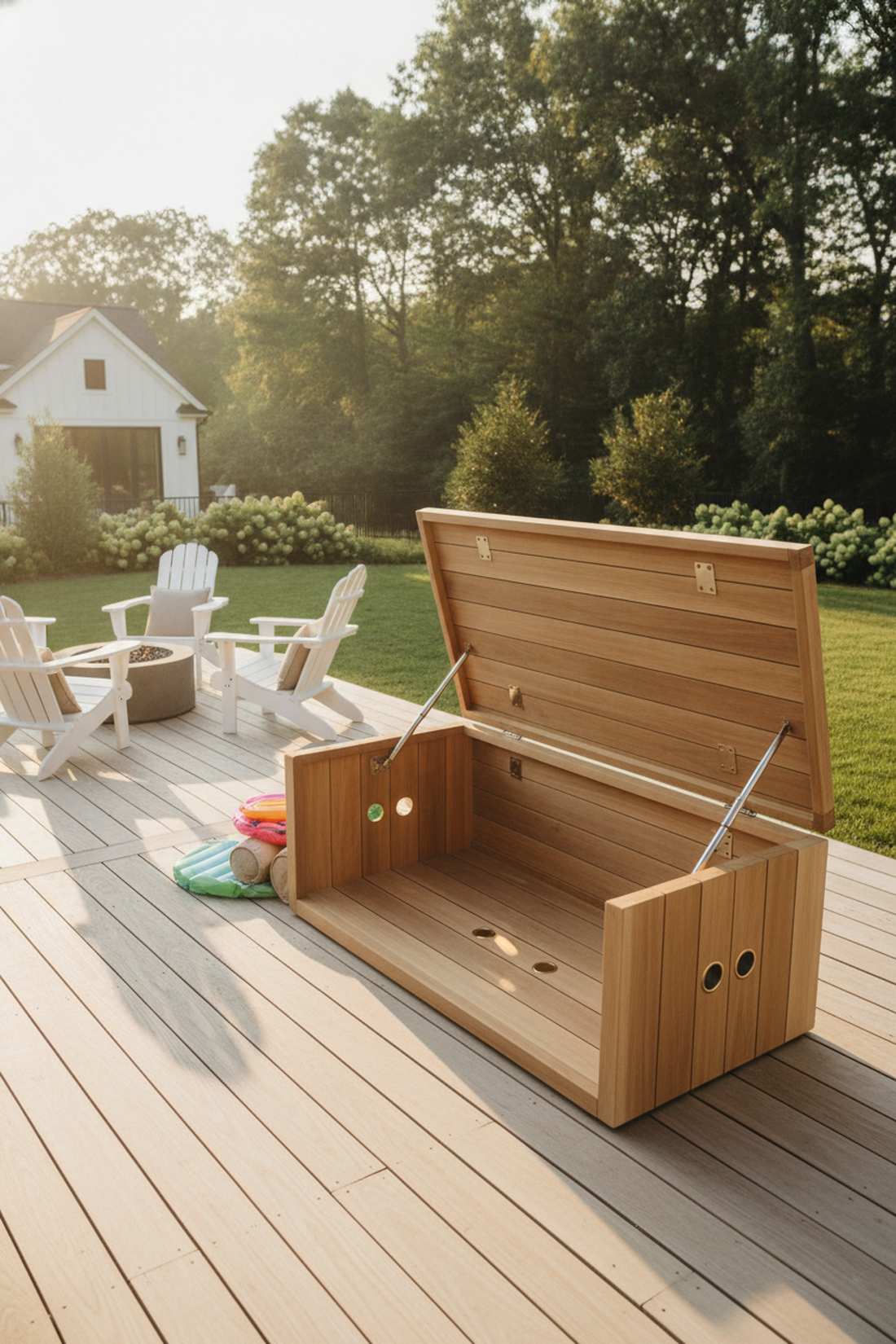 teak storage bench dual function