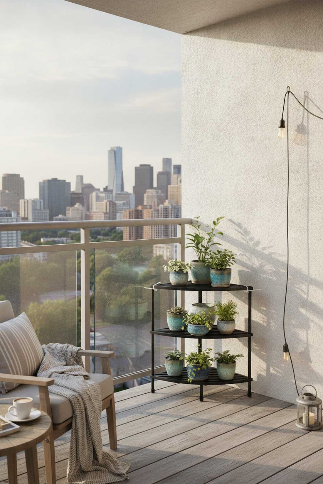 tiered corner shelves