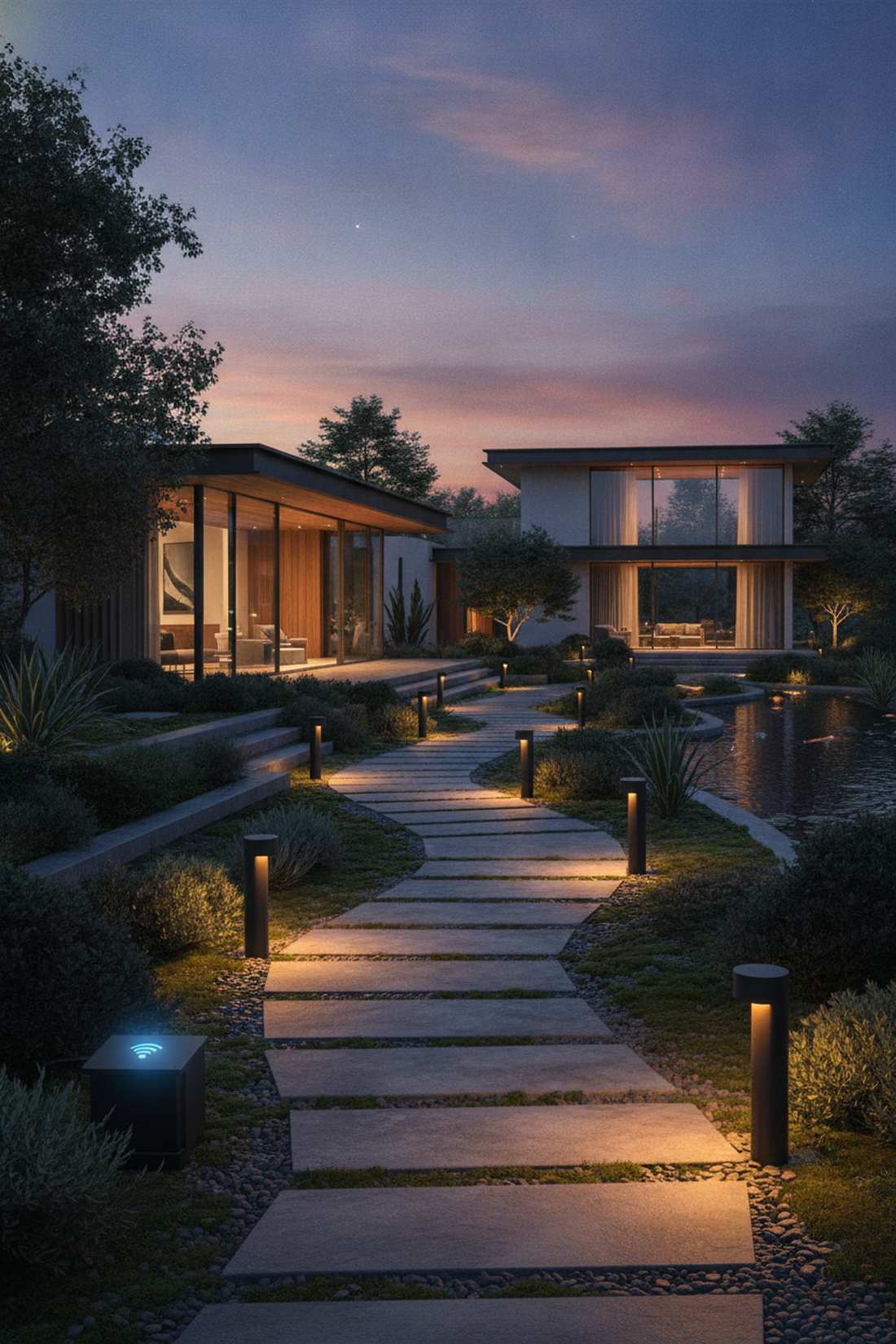 wifi enabled pathway lights